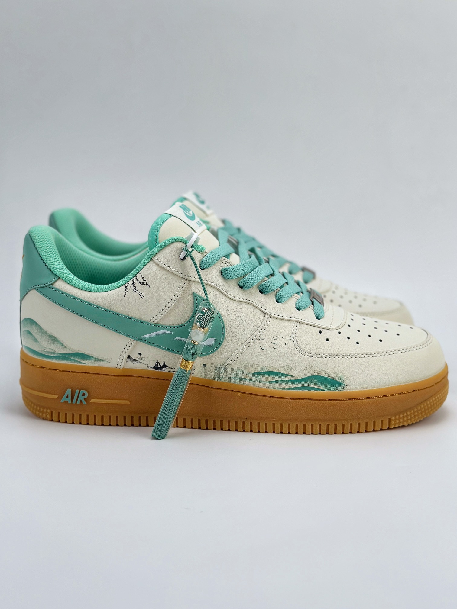 Nike Air Force 1 Low 07 国风水墨画 白青 XC2351-550