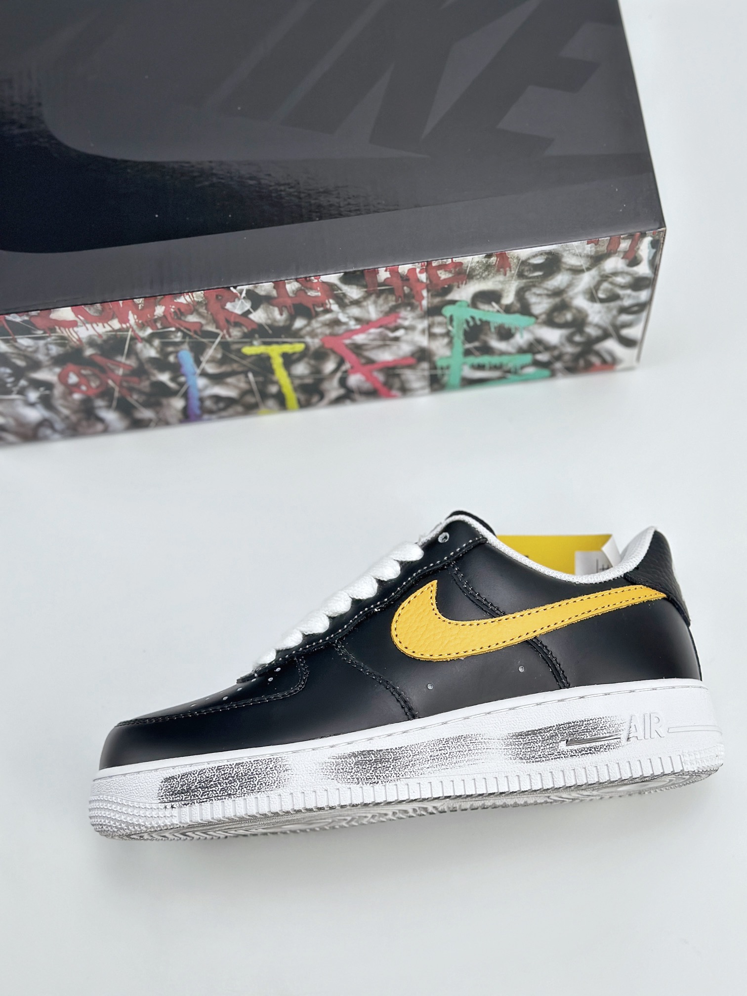 Nike Air Force 1 Low 07 x PEACEMINUSONE 小雏菊黑黄 AQ3692-003