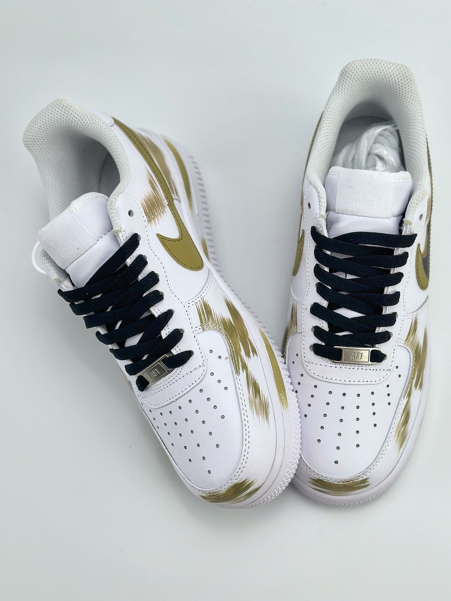 Nike Air Force 1 Low 07 断裂双钩涂鸦 黑绿