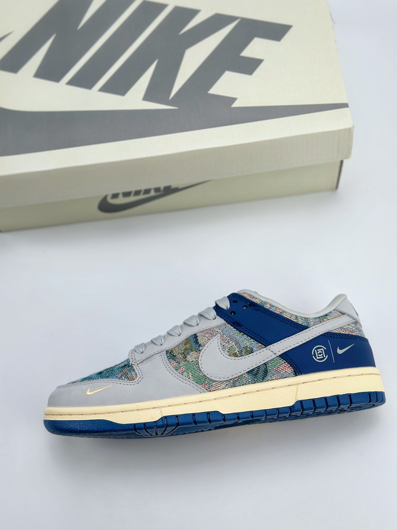 Nike SB Dunk Low x CLOT 灰蓝针织 JH8310-950