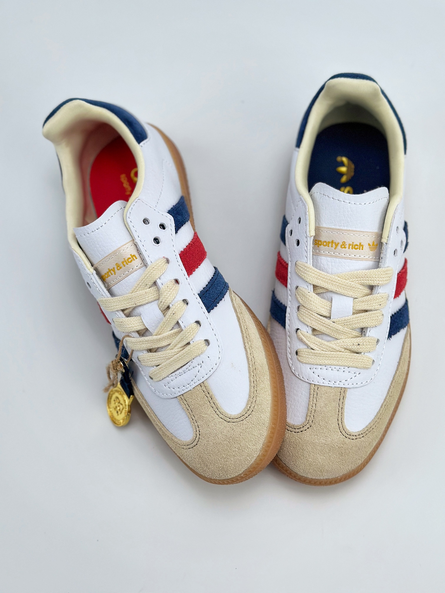 adidas originals Samba x SPORTY & RICH DROP 5 SUMMER GAMES PACK 白蓝红 IH8338