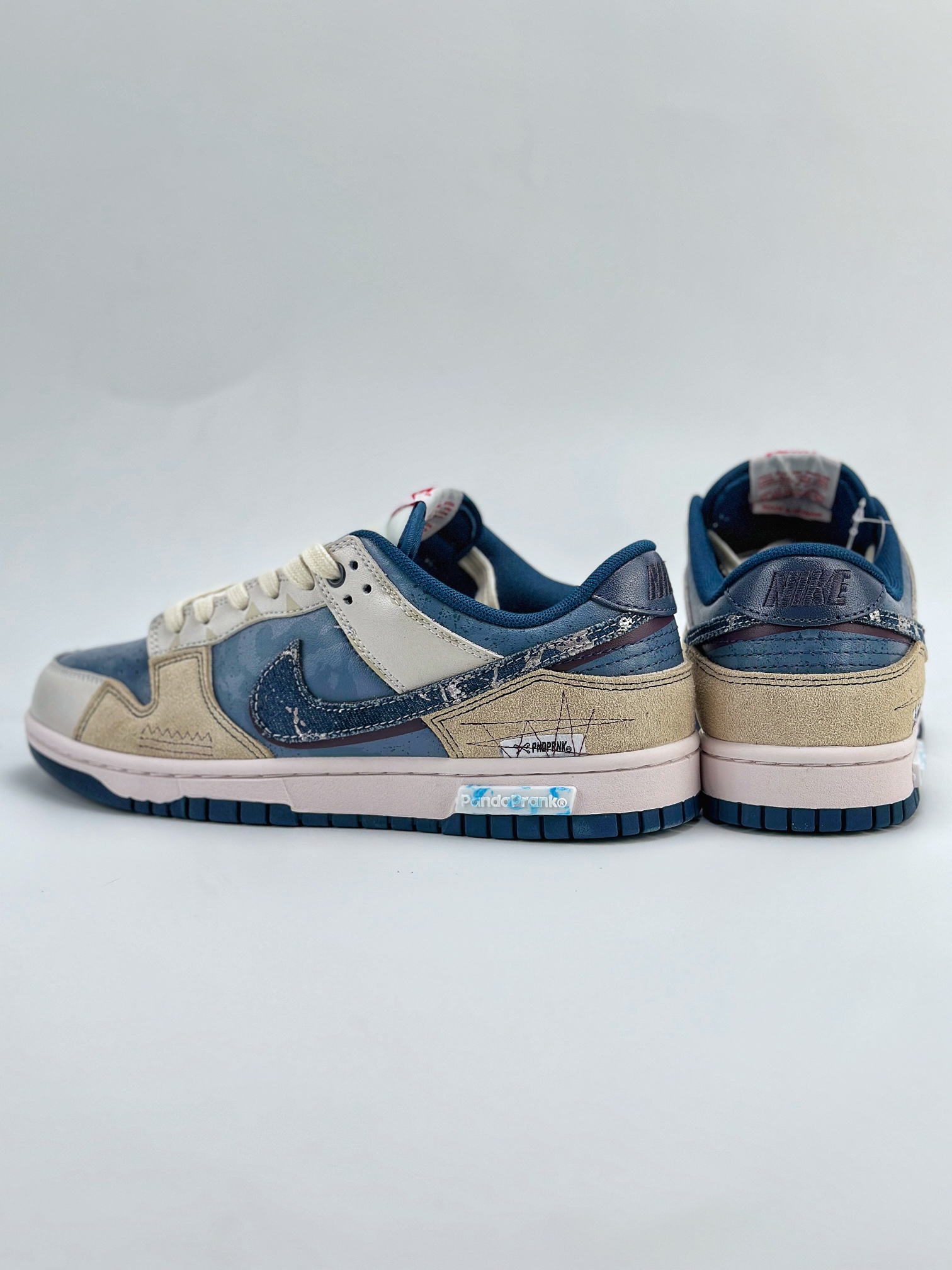 Nike SB Dunk Low 熊猫恶作剧 乘浪钓手 竭泽而渔 蓝棕 DD1391-400