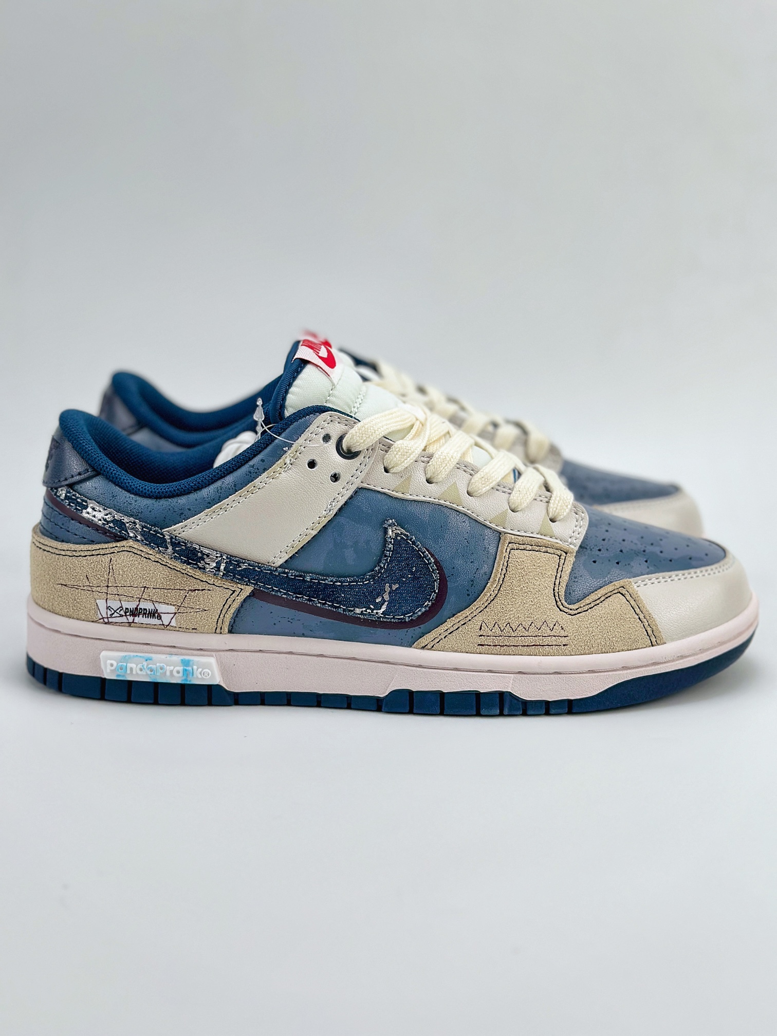 Nike SB Dunk Low 熊猫恶作剧 乘浪钓手 竭泽而渔 蓝棕 DD1391-400