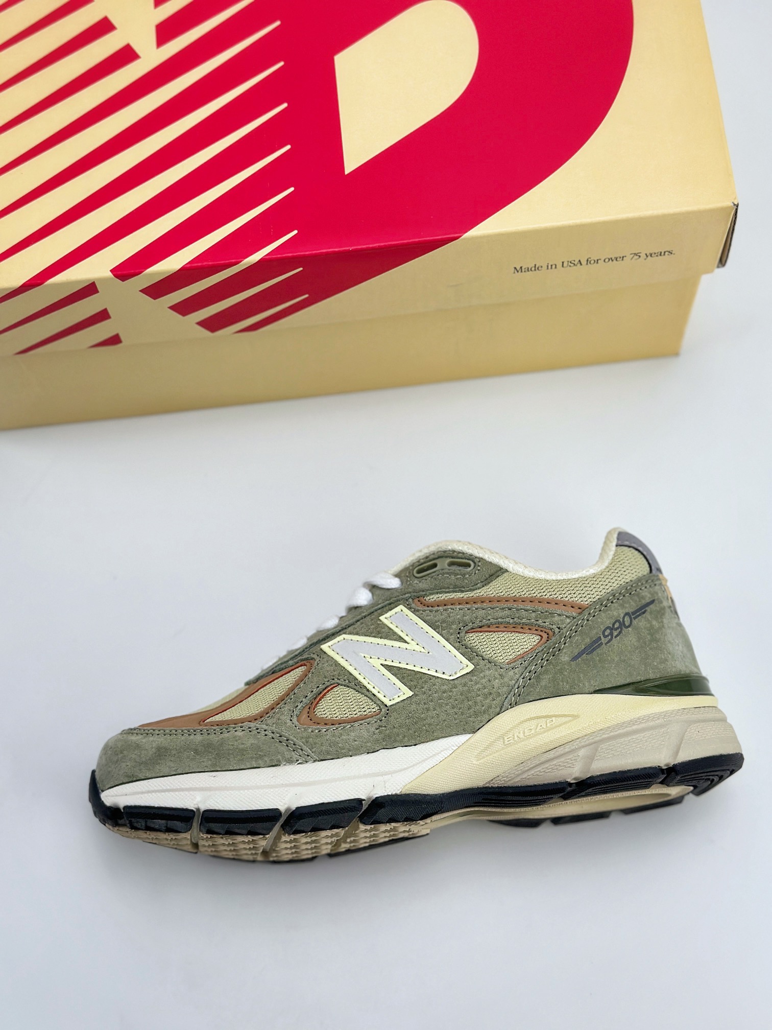 New Balance NB990系列 版本 美产元祖灰色 复古休闲跑步鞋 U990GT4