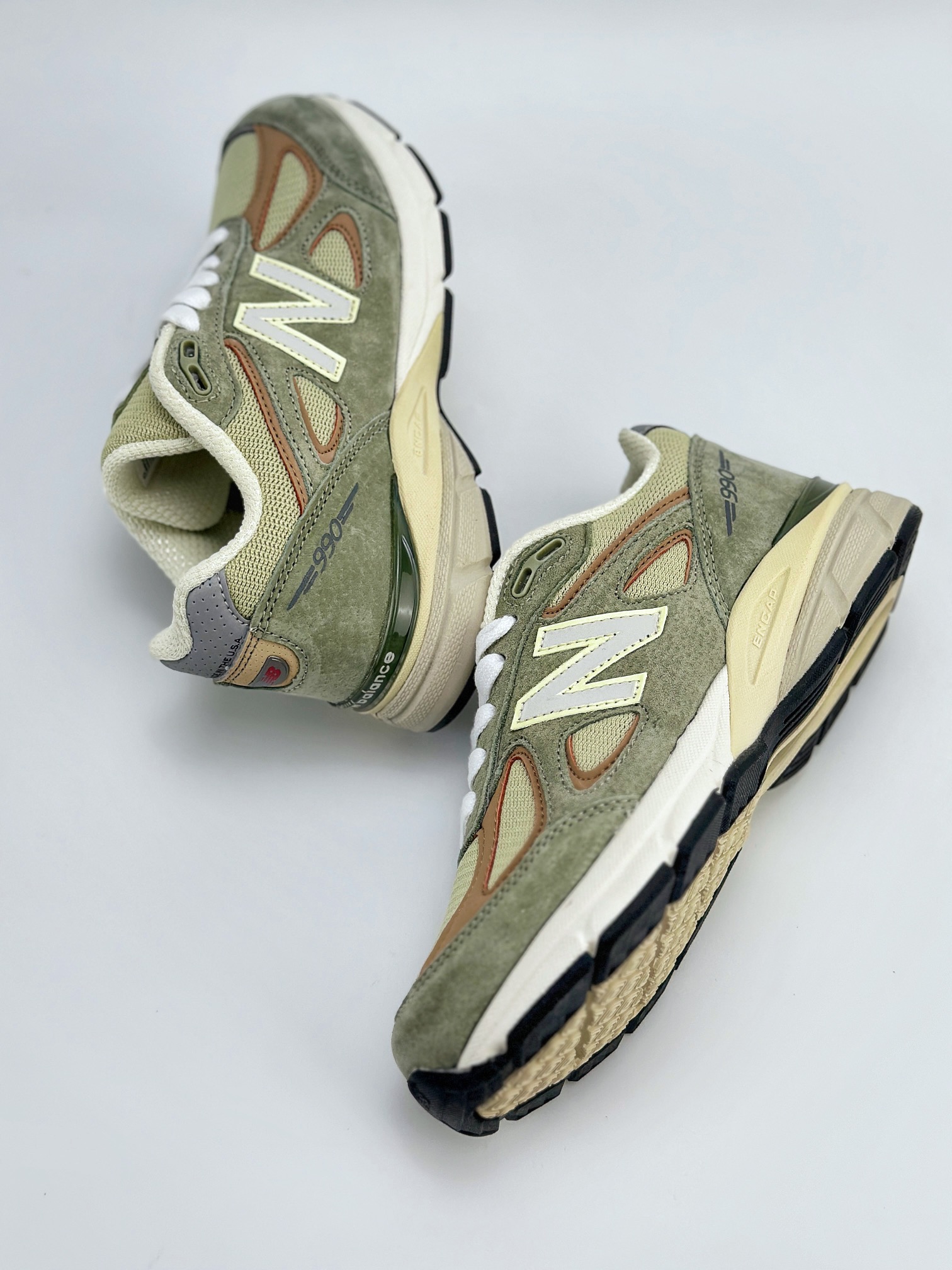 New Balance NB990系列 版本 美产元祖灰色 复古休闲跑步鞋 U990GT4