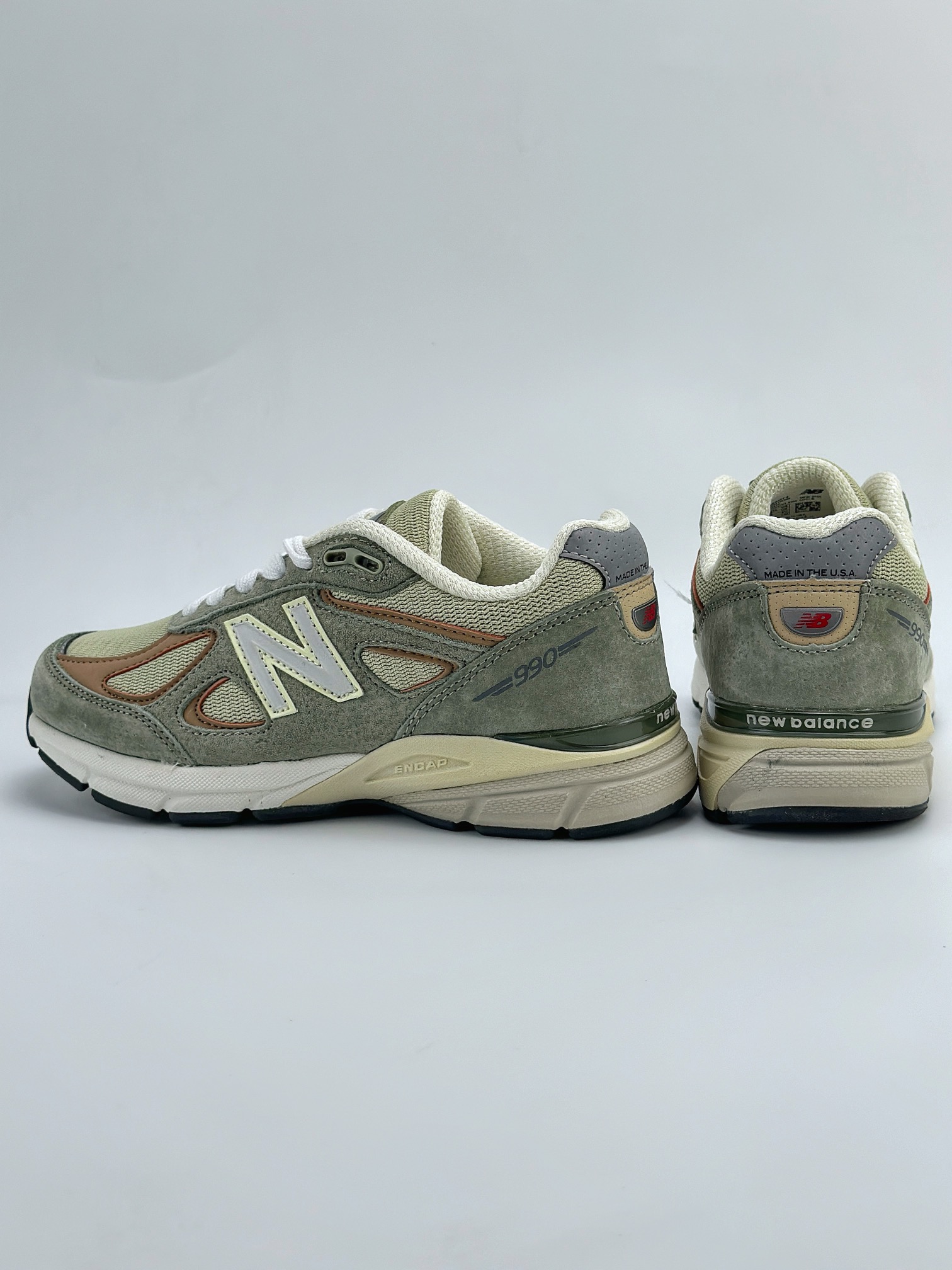 New Balance NB990系列 版本 美产元祖灰色 复古休闲跑步鞋 U990GT4