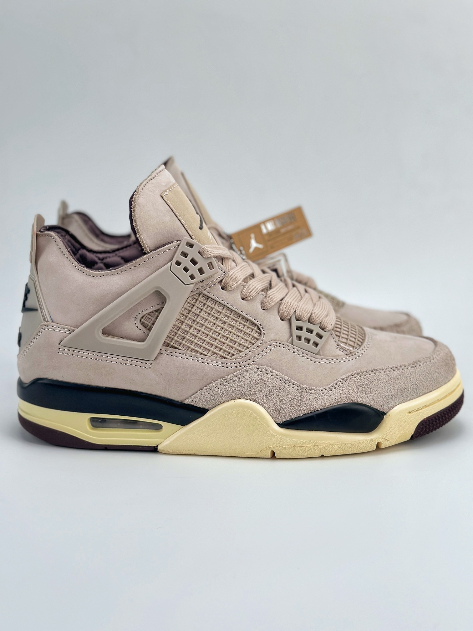 Air Jordan 4 Retro x Ma Maniere ”Fossil Stone” 淡粉 潮流复古篮球鞋 FZ4810-200