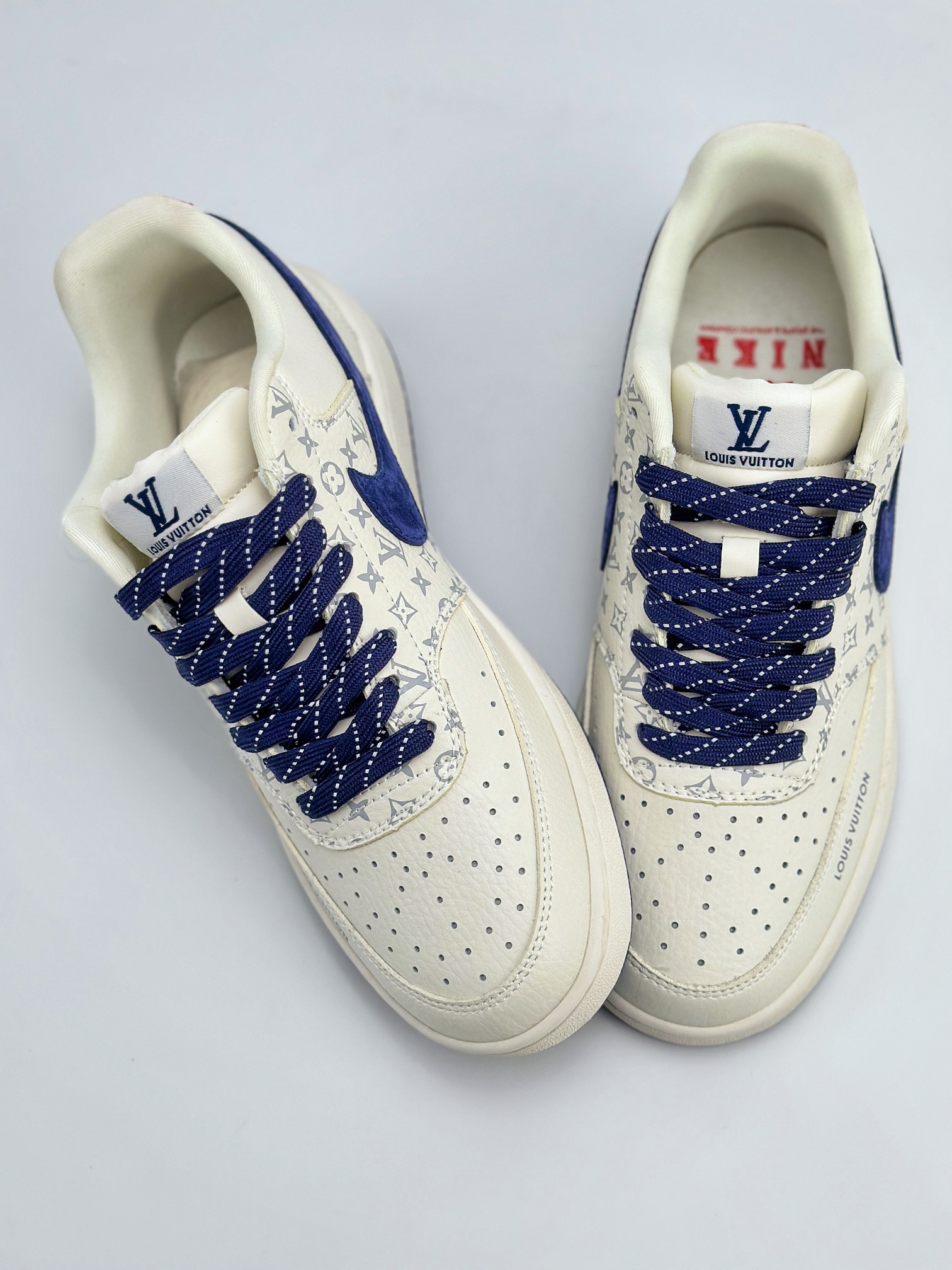 Nike Court Vision Low x Louis Vuitton 白蓝红 休闲运动板鞋 FD5188-222