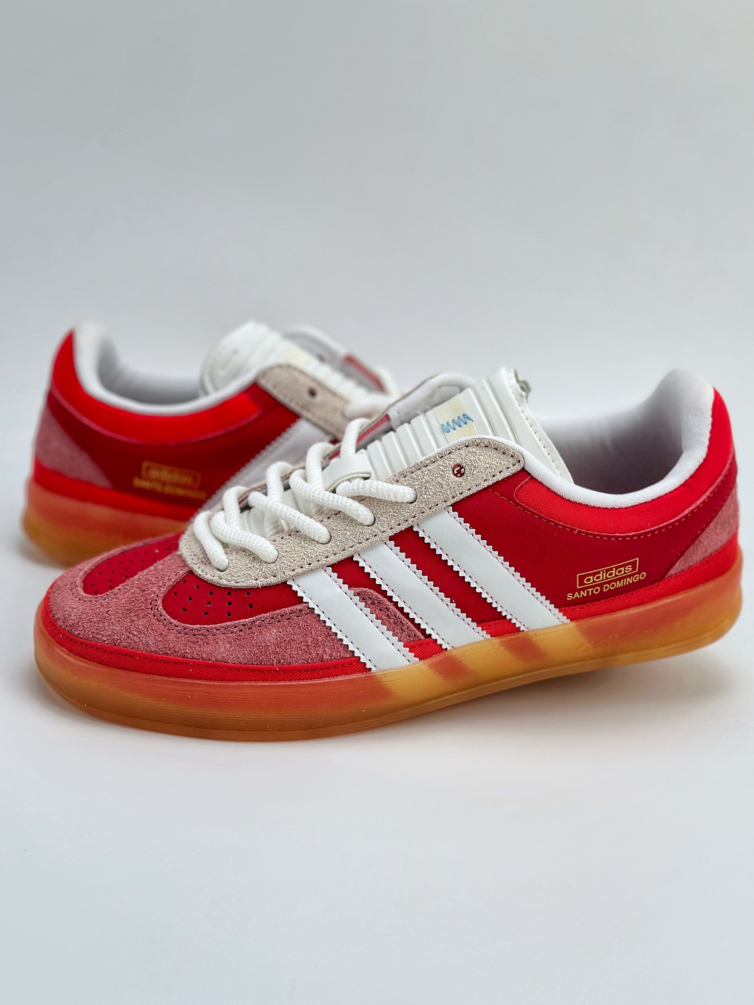 adidas Originals Gazelle INdoor x Bad Bunny 坏痞兔红白 三叶草休闲防滑耐磨低帮板鞋 IF9734