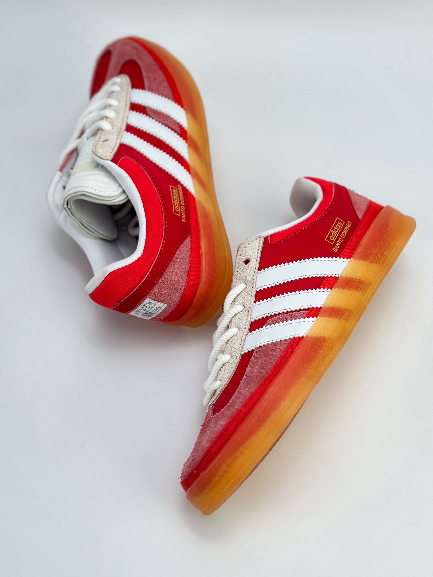 adidas Originals Gazelle INdoor x Bad Bunny 坏痞兔红白 三叶草休闲防滑耐磨低帮板鞋 IF9734