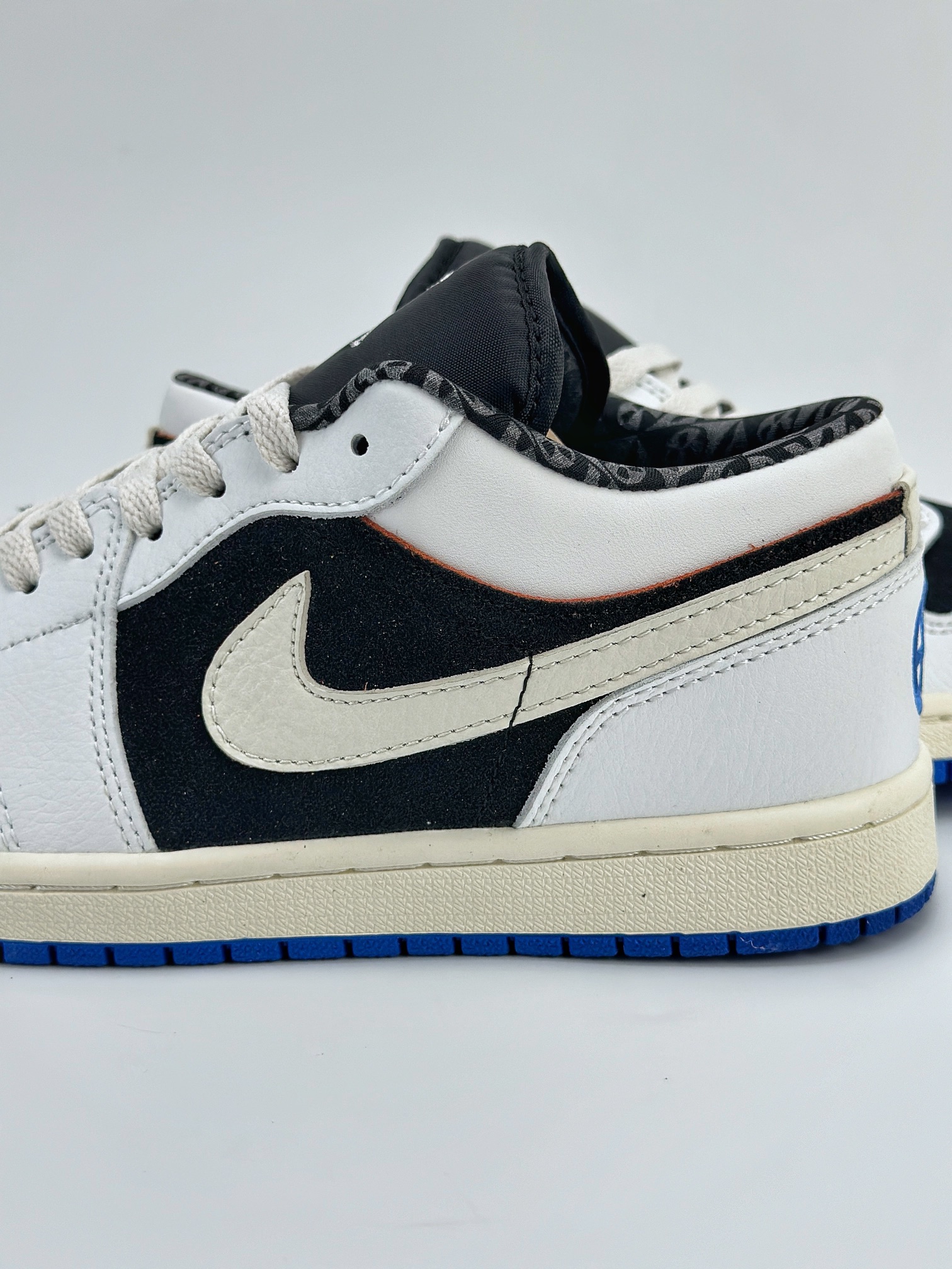 Air Jordan 1 Retro Low ”Quai 54” 黑白蓝 HQ0764-001