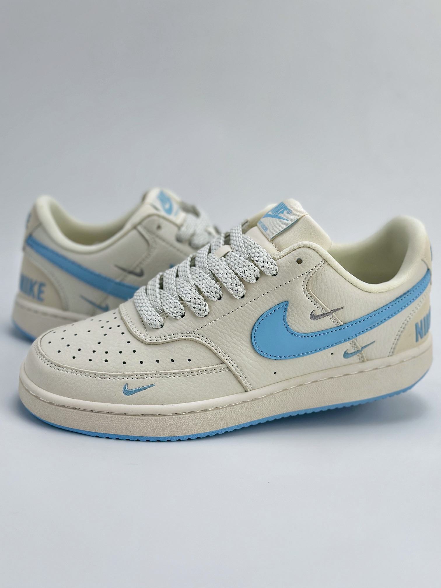 Nike Court Vision Low 白蓝三小钩满天星休闲运动板鞋 FD5188-555