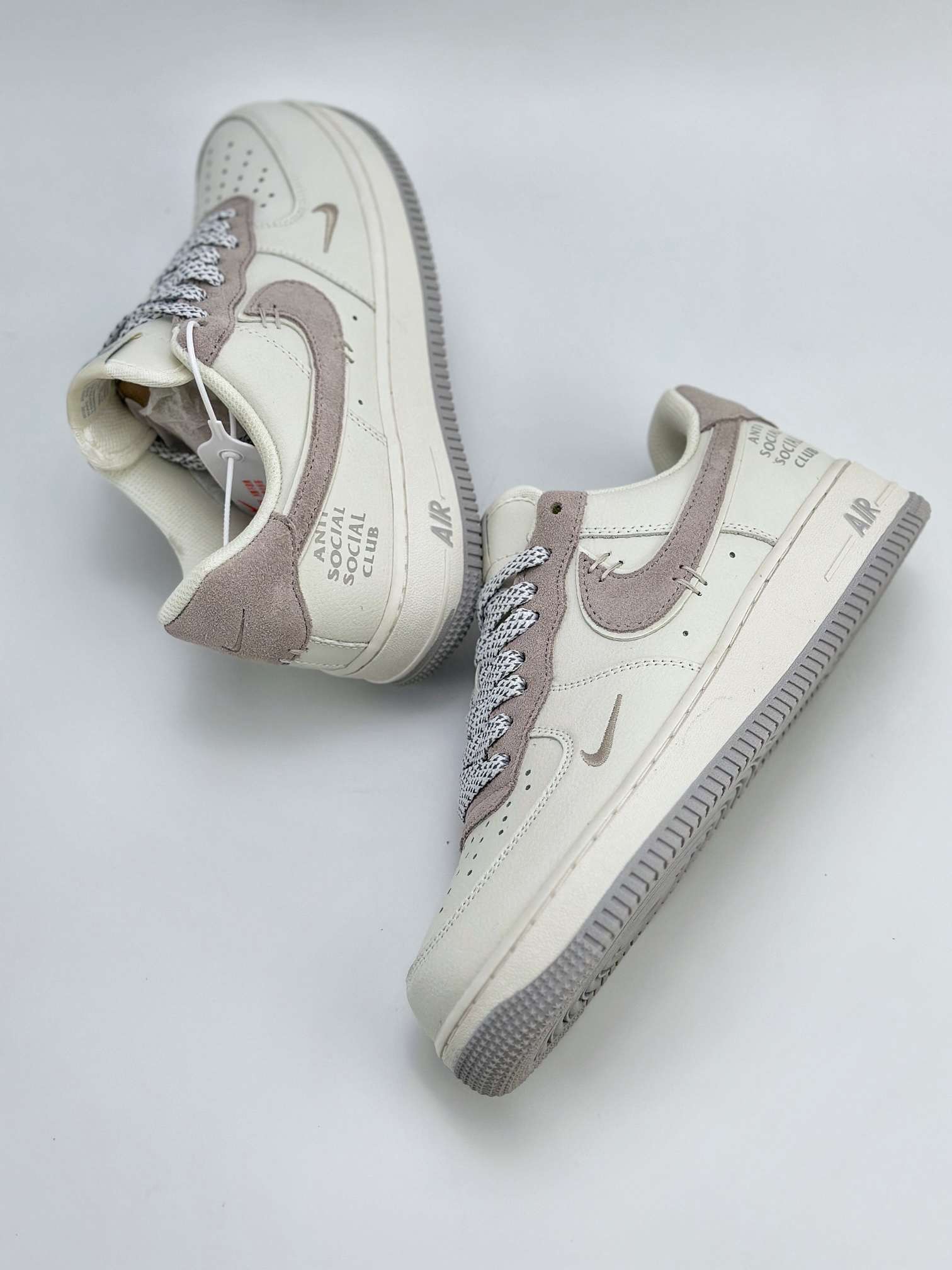 Nike Air Force 1 Low 07 白藕粉翻毛钩满天星 987611