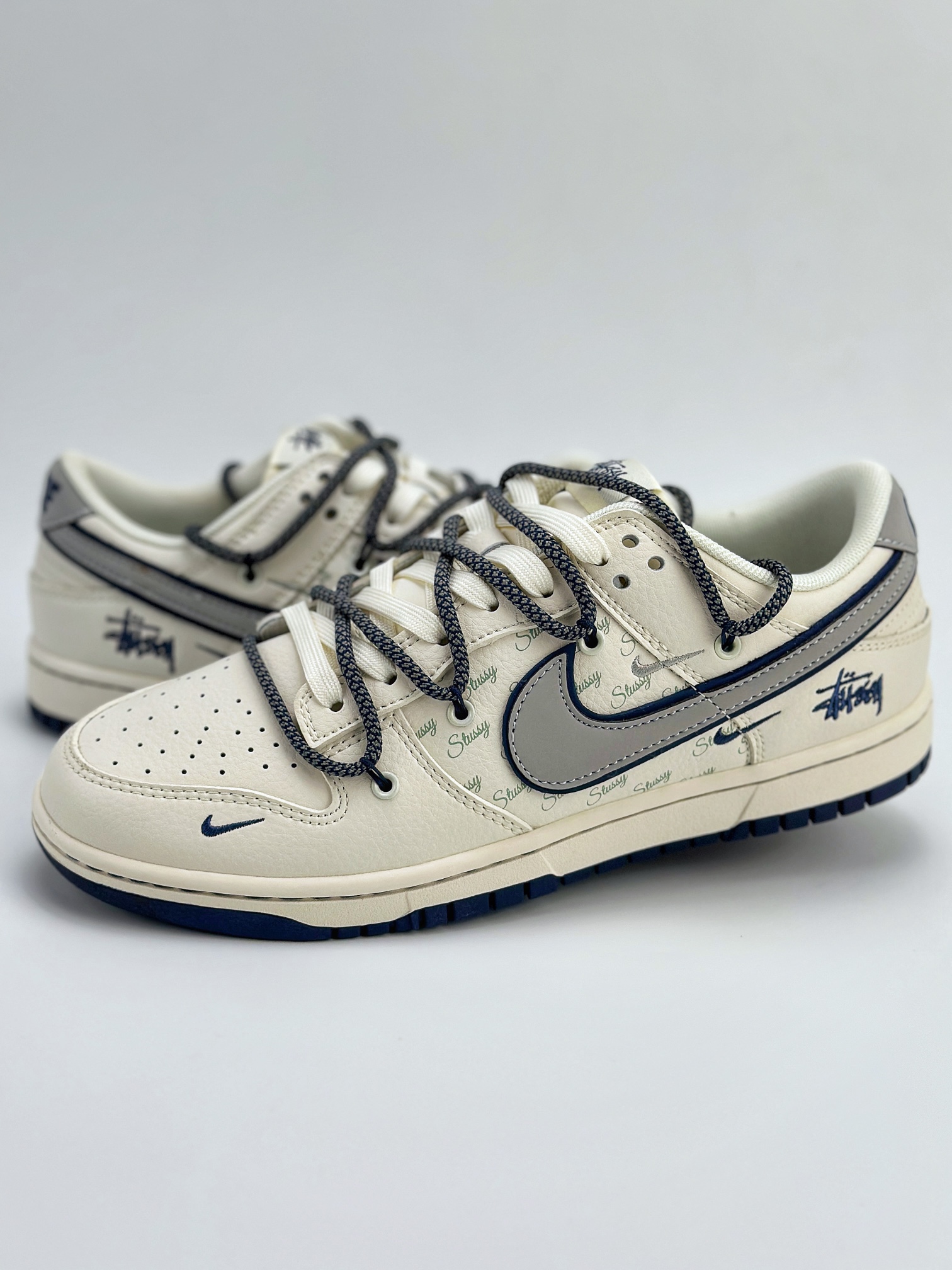 Nike SB Dunk Low x Stussy 白蓝3M钩满天星 SJ2068-277