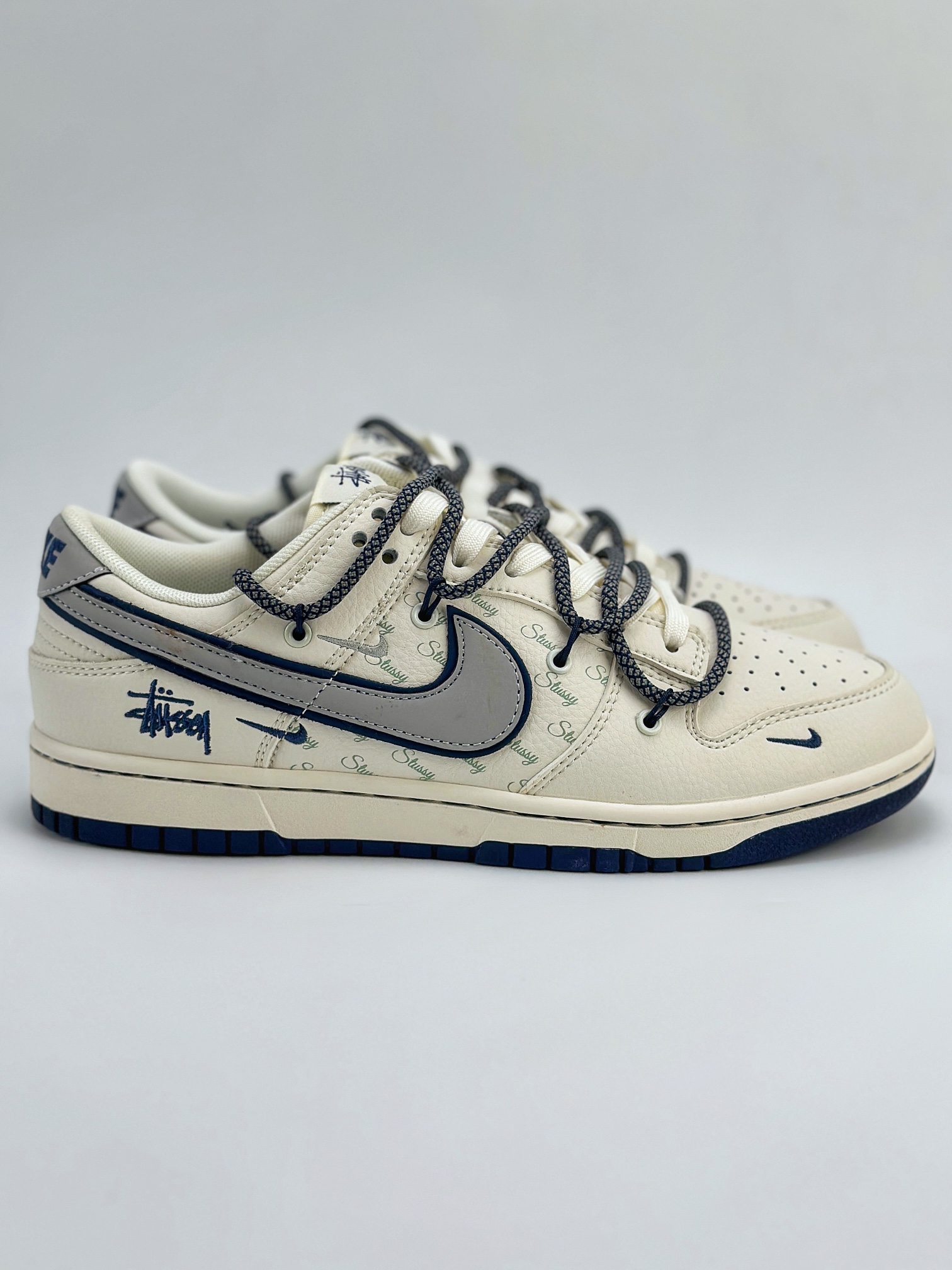 Nike SB Dunk Low x Stussy 白蓝3M钩满天星 SJ2068-277