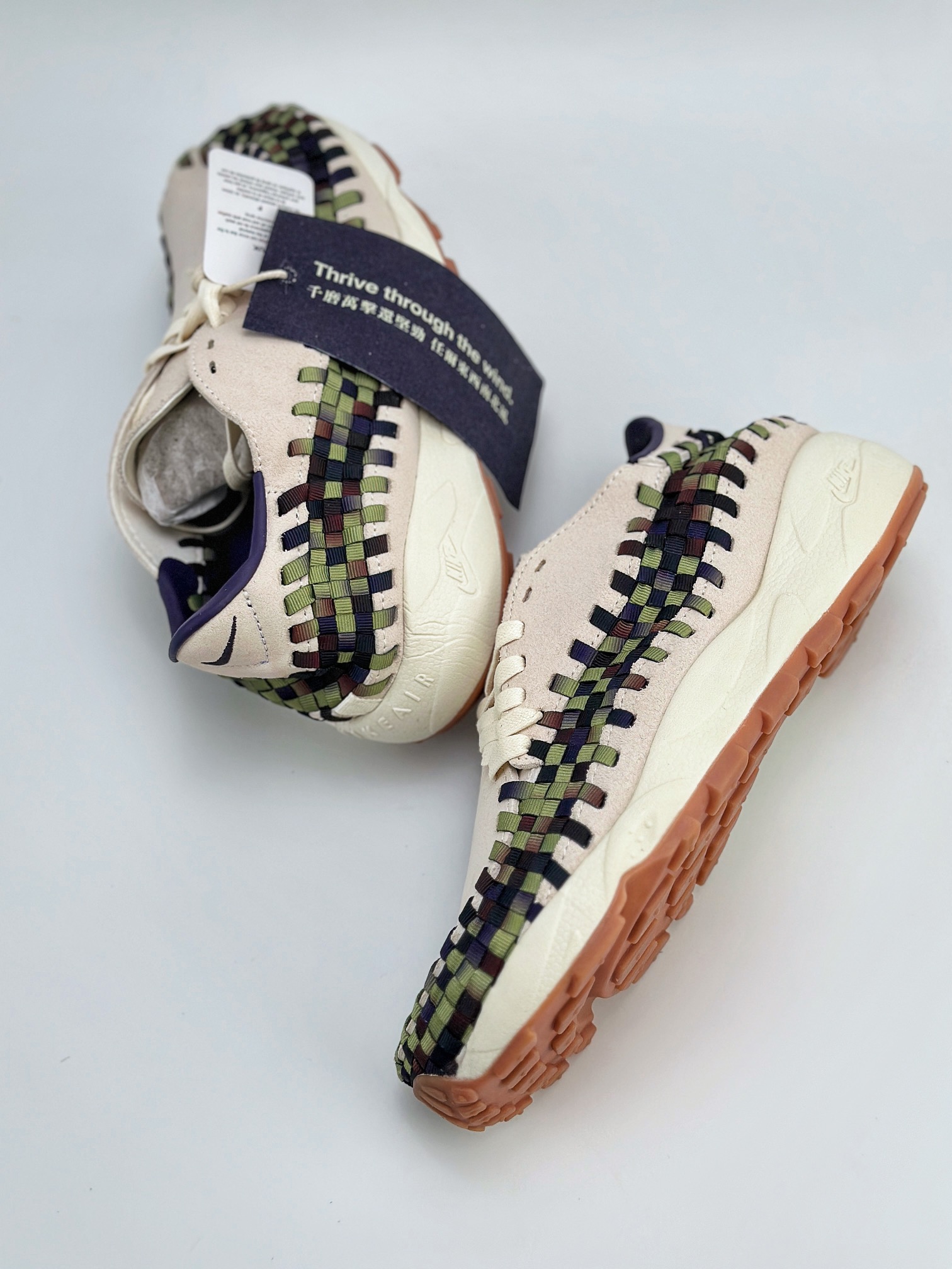 NIKE Air Footscape Woven 不对称编织休闲鞋 纯原版本 FV3615-1916