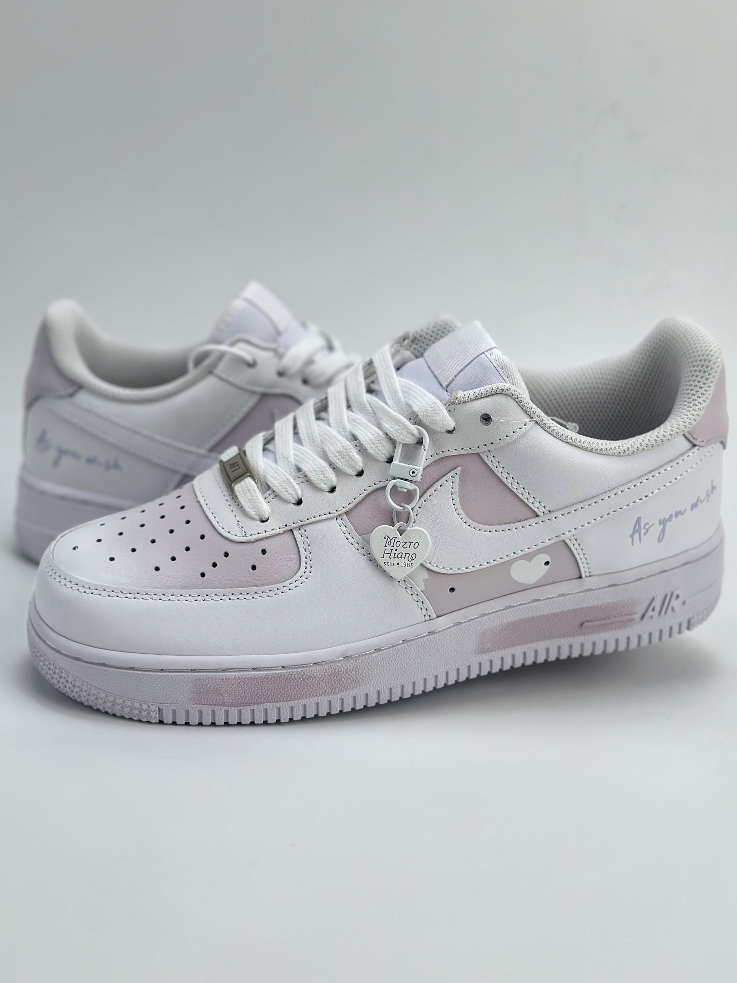 Nike Air Force 1 Low 07 爱心 白紫