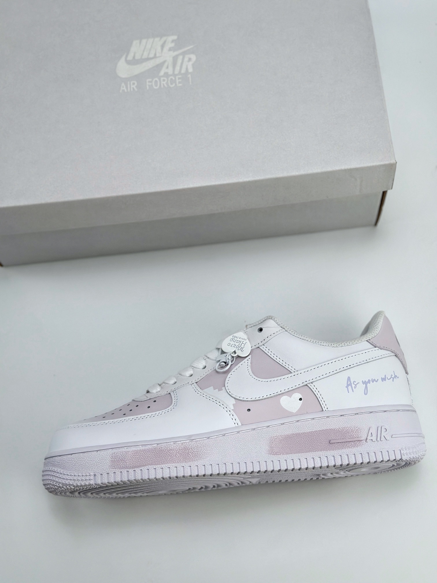 Nike Air Force 1 Low 07 爱心 白紫