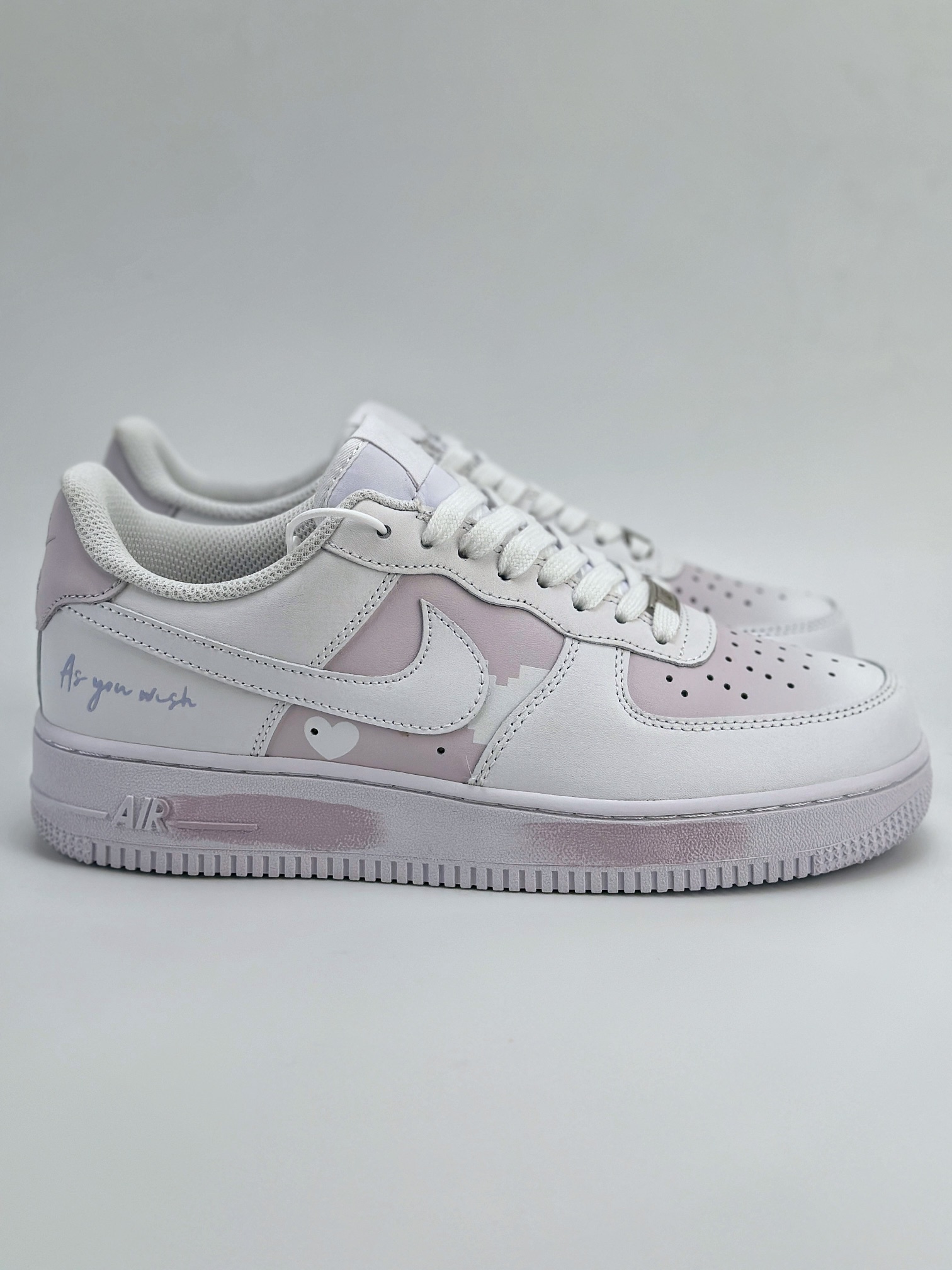 Nike Air Force 1 Low 07 爱心 白紫