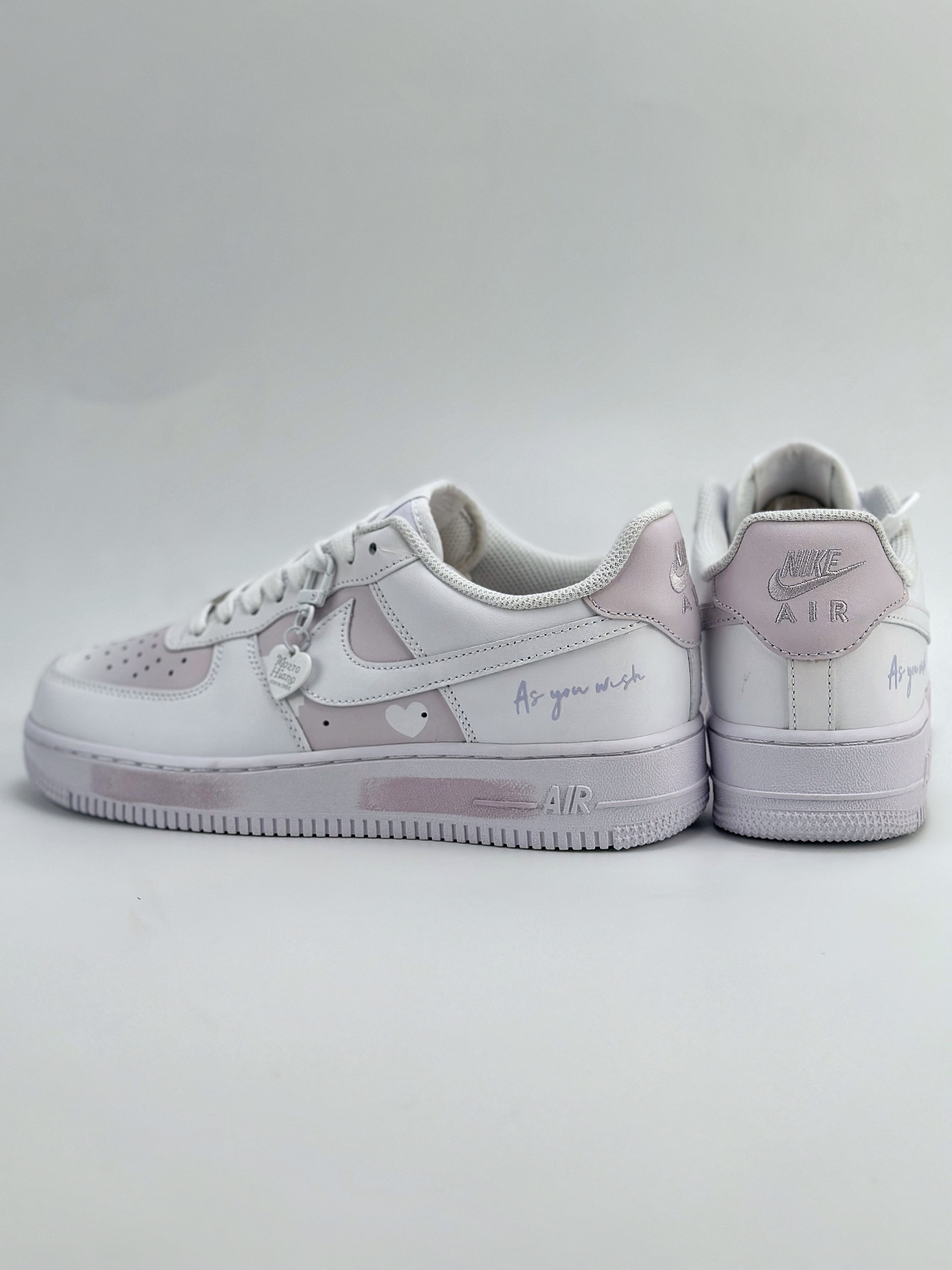 Nike Air Force 1 Low 07 爱心 白紫