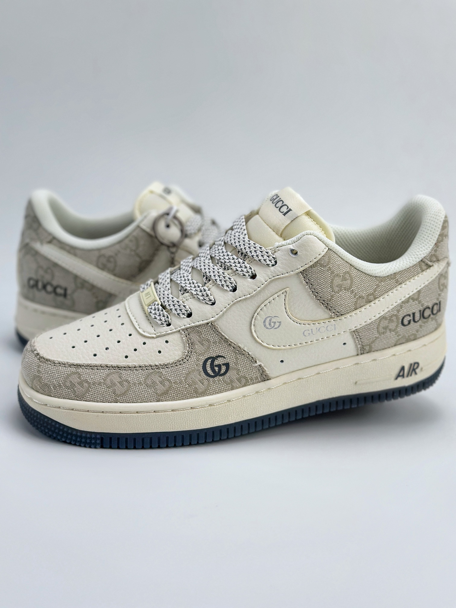 Nike Air Force 1 Low 07 x GUCCI 白灰帆布满天星 BB9577-102