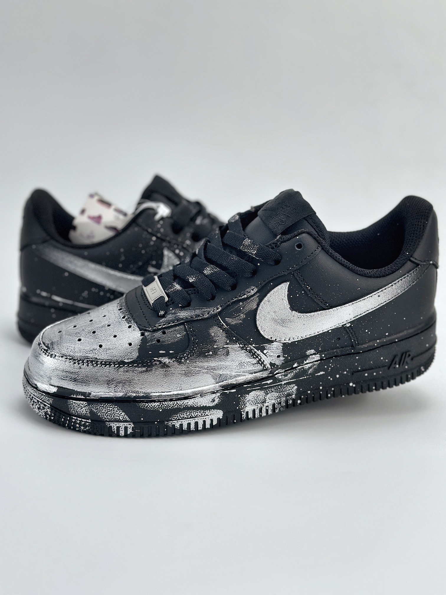 Nike Air Force 1 Low 07 案发现场 黑银泼墨 CW2288-012