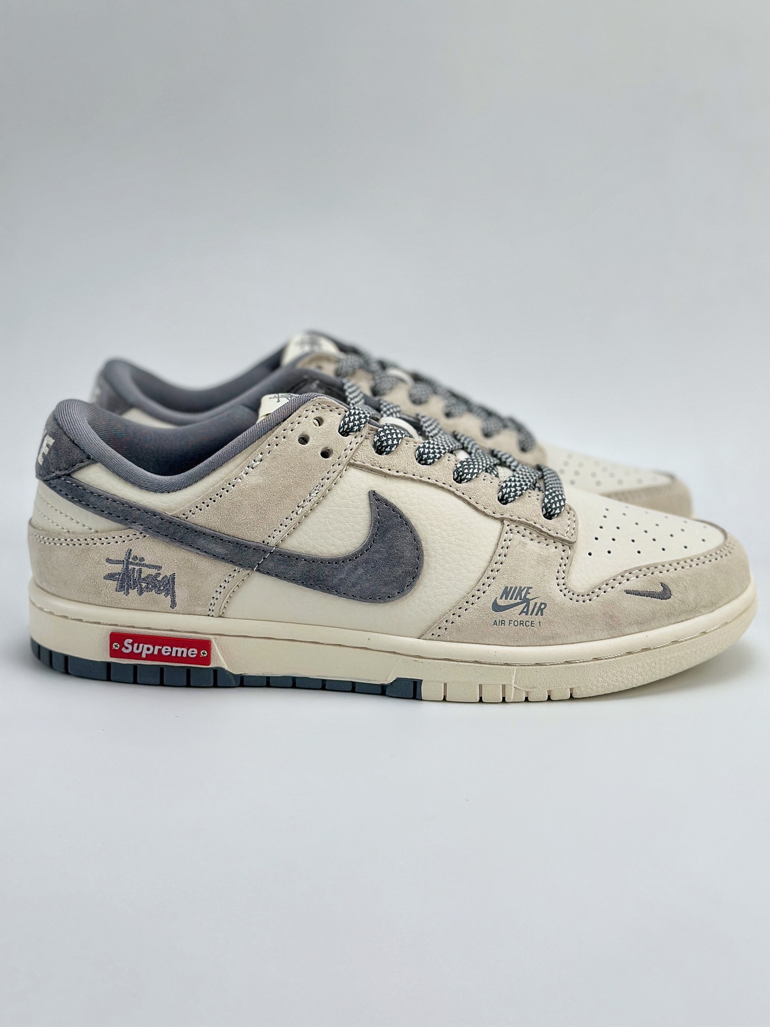 Nike SB Dunk Low x Stuy 白灰翻毛小钩满天星 SJ2068-272