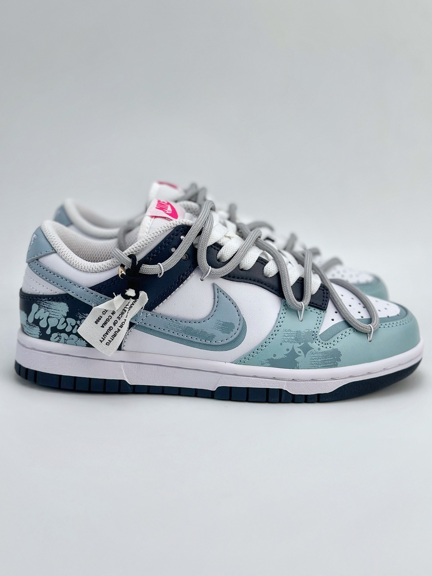 Nike SB Dunk Low 解构 泼墨涂鸦 灰绿 FB9109-401