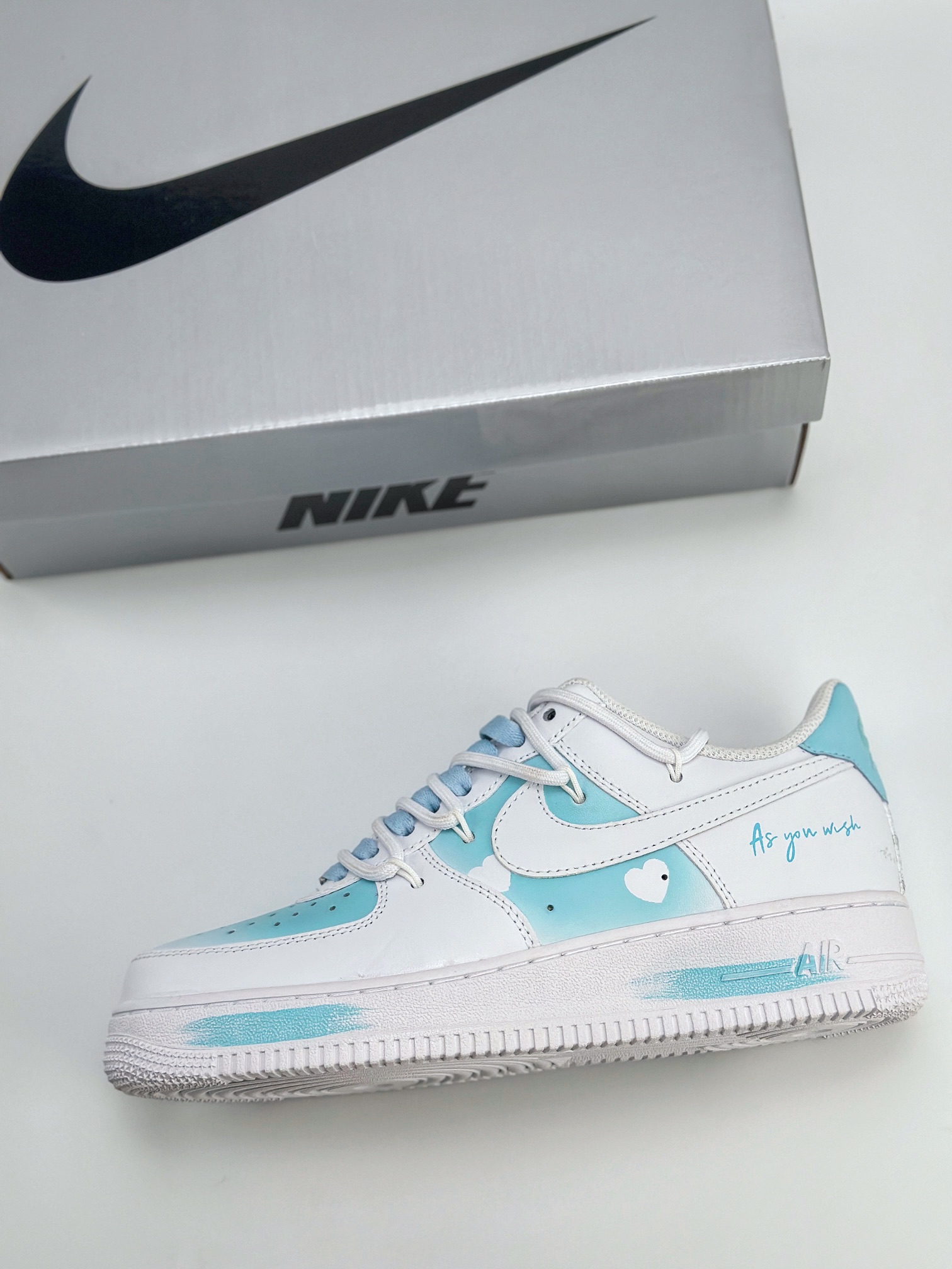 Nike Air Force 1 Low 07 万花弄 心心相印-蔚蓝 白蓝 ZH0316-028