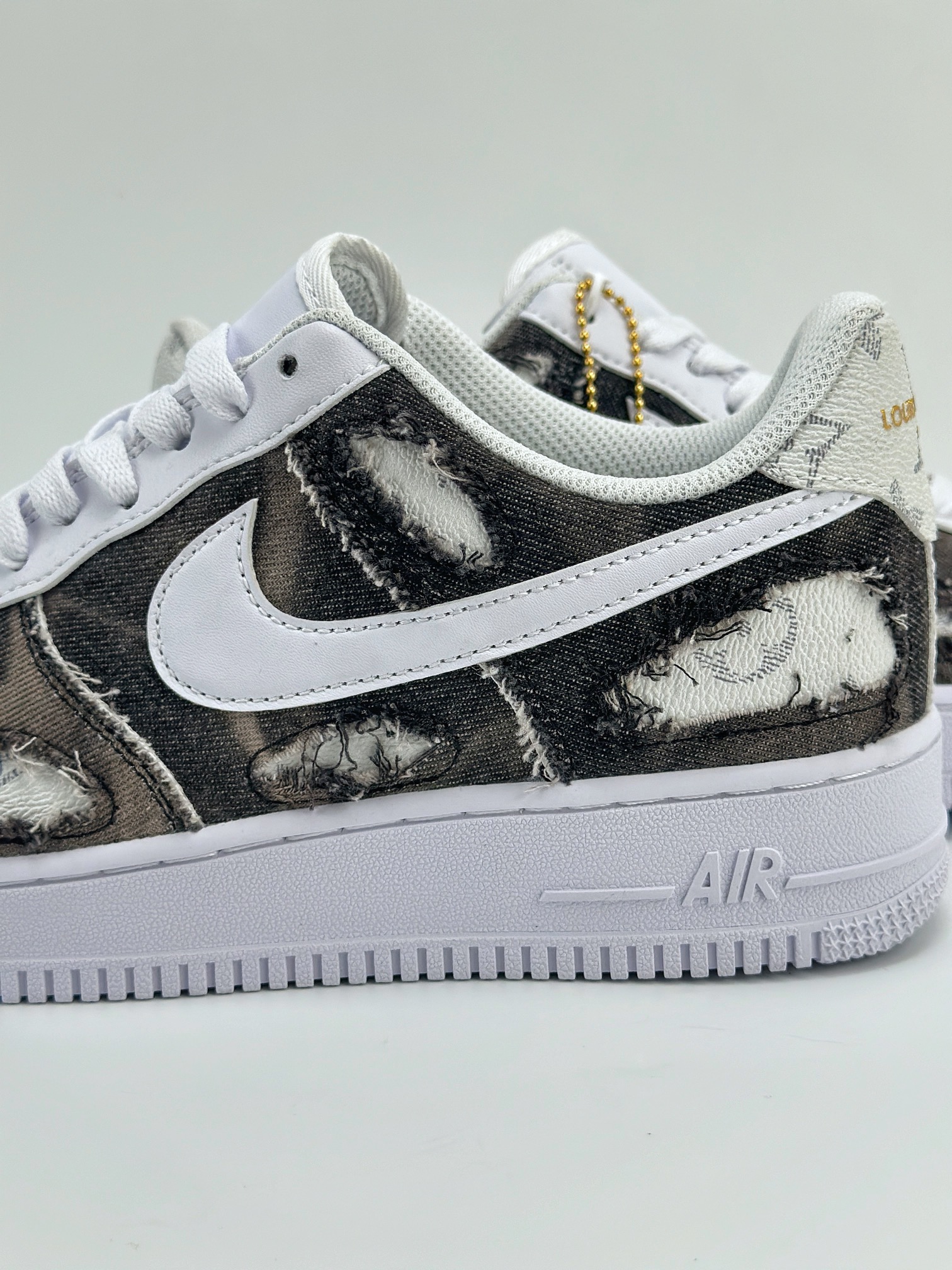 Nike Air Force 1 Low 07 白黑破布牛仔 CW2288-111