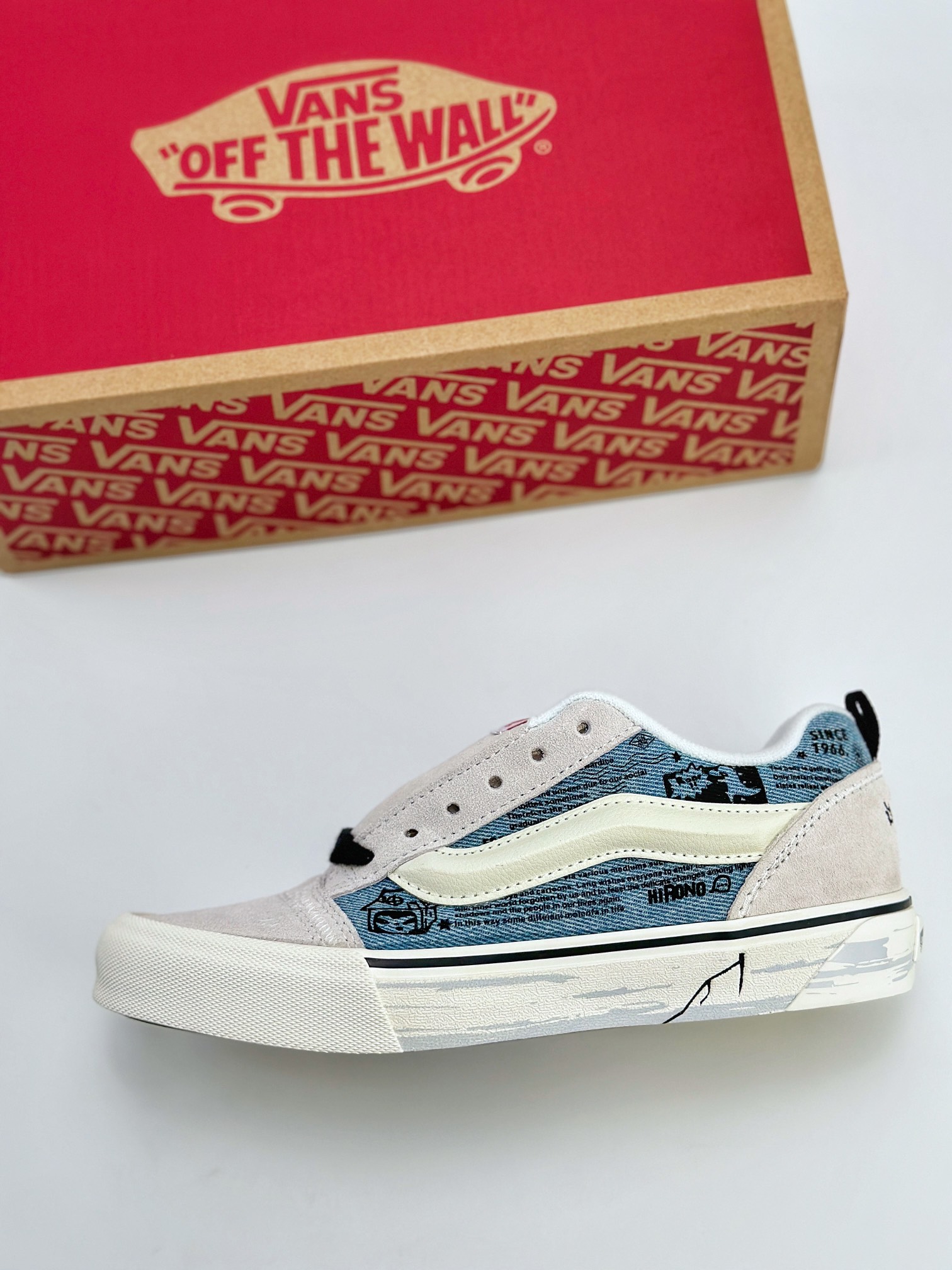 HIRONO x Vans Knu Skool 复古联名款 面包鞋 Vans超火的土豆鞋