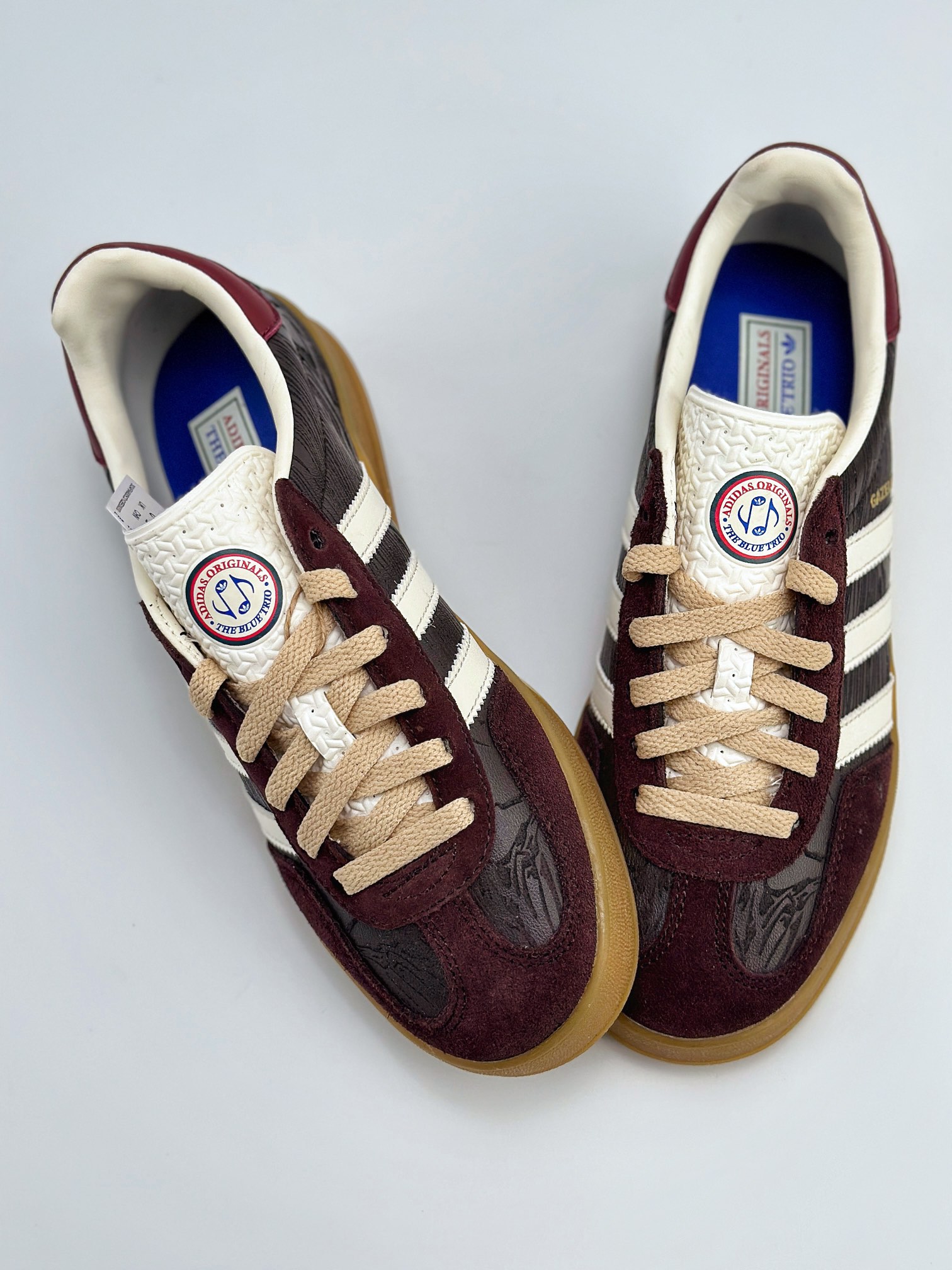 adidas Originals Gazelle INdoor 棕白红 三叶草休闲防滑耐磨低帮板鞋 JP5671