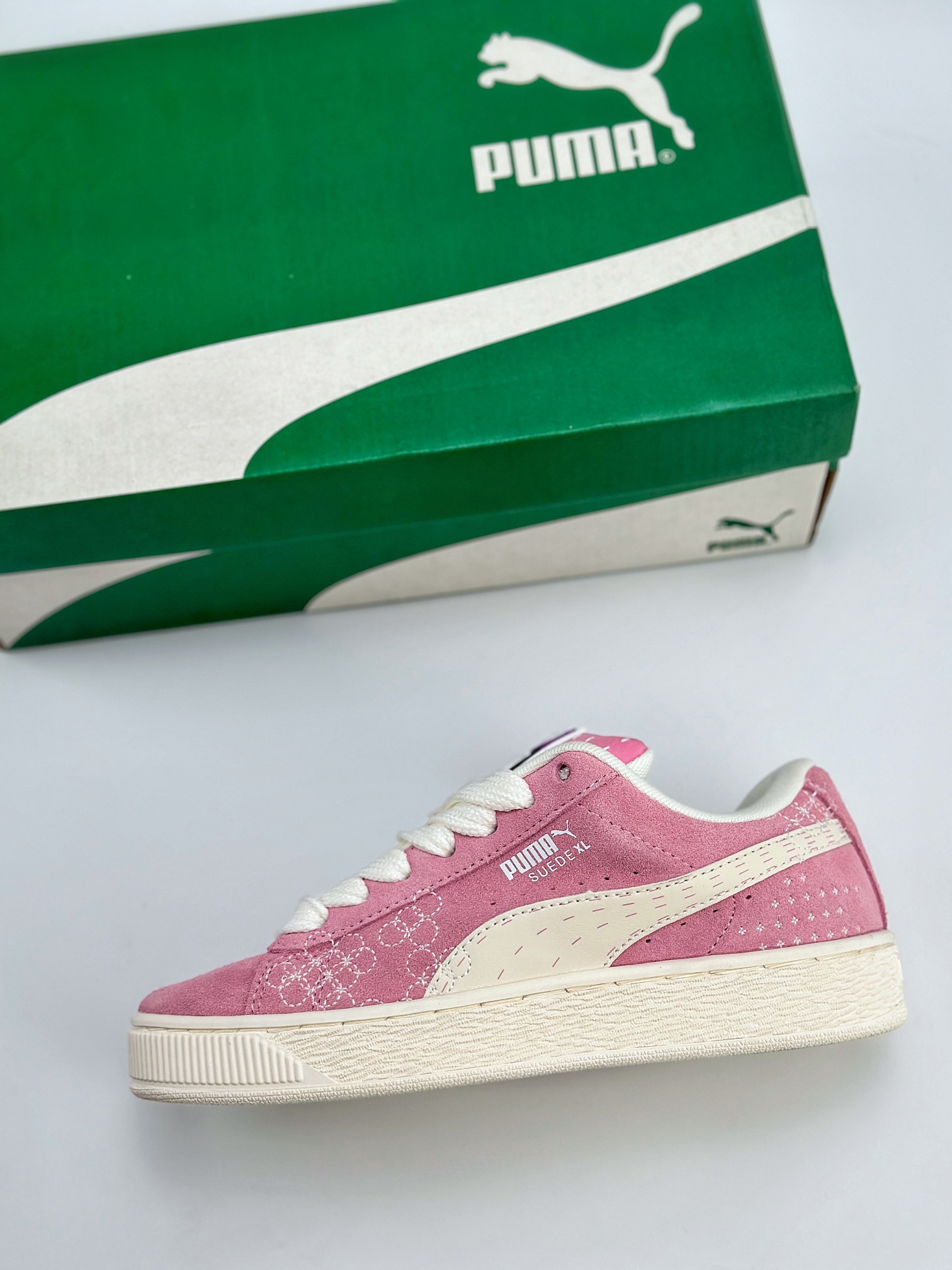 PUMA Suede XL 百搭单品 厚鞋舌轻便防滑低帮板鞋 395777-03