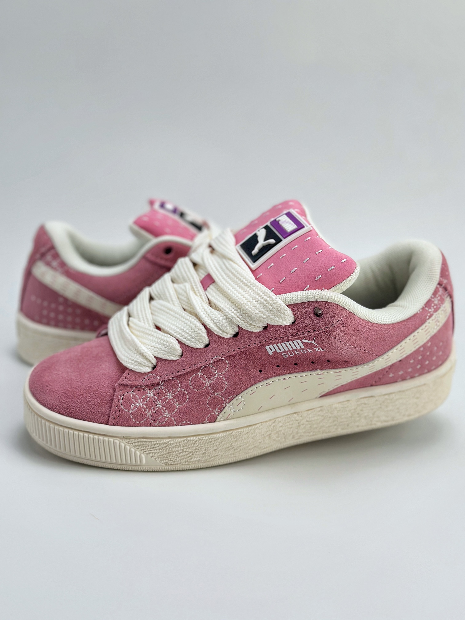 PUMA Suede XL 百搭单品 厚鞋舌轻便防滑低帮板鞋 395777-03