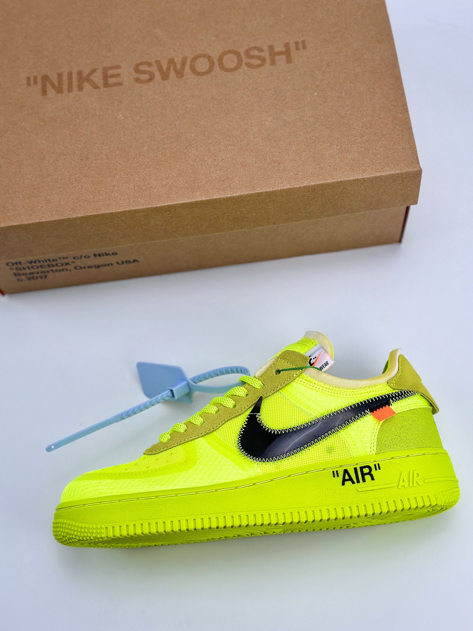 Nike Air Force 1 Low 07 x OFF-WHITE Part 2Volt THE THE 荧光绿 AO4606-700