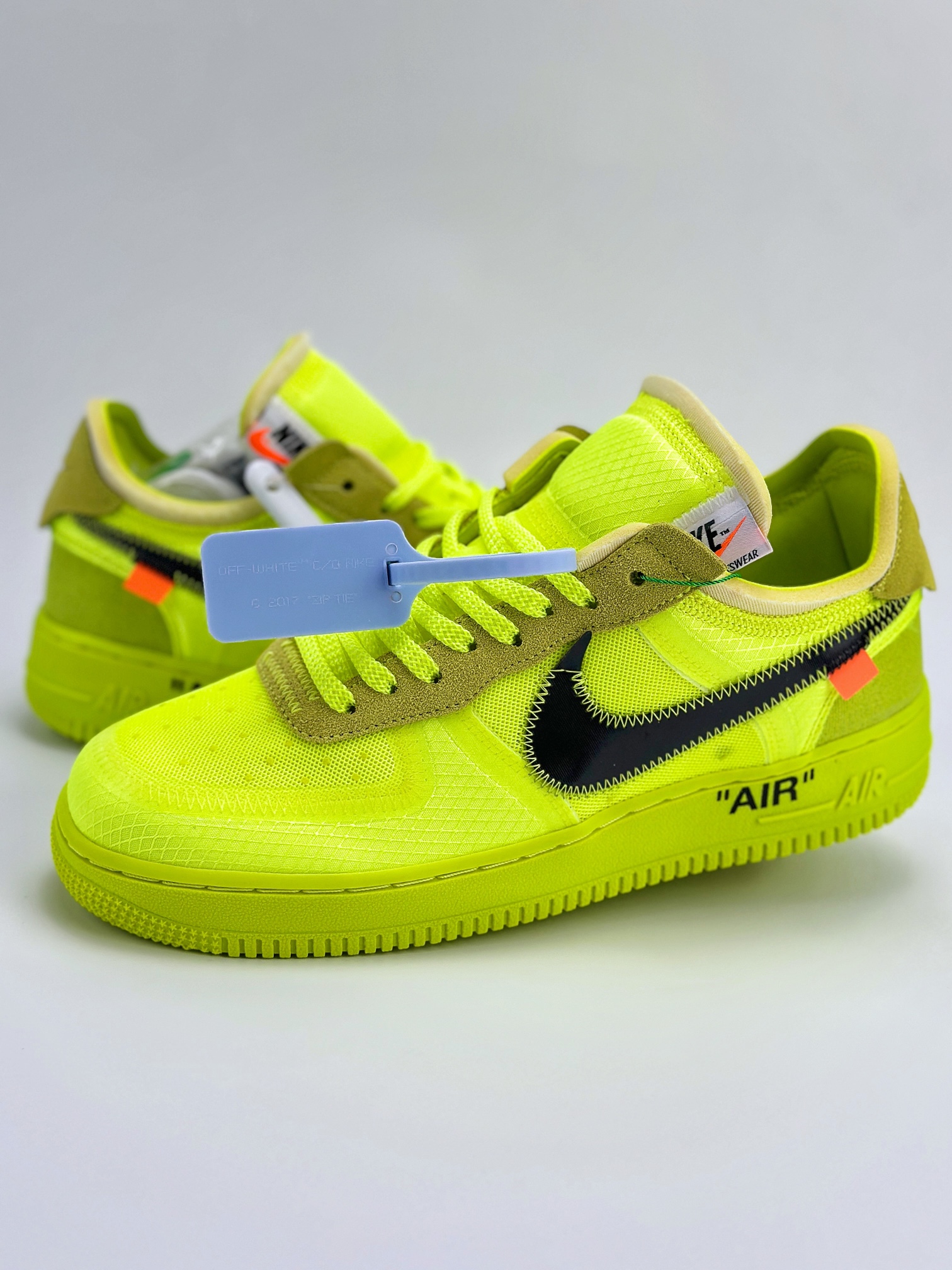 Nike Air Force 1 Low 07 x OFF-WHITE Part 2Volt THE THE 荧光绿 AO4606-700