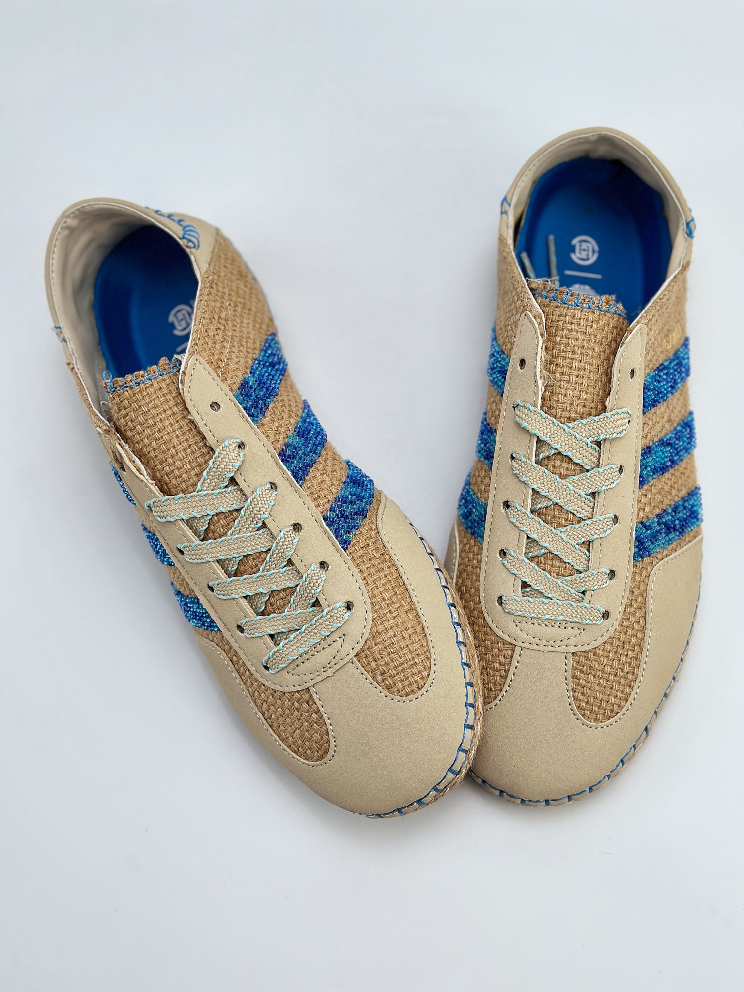 adidas Originals Gazelle x CLOT 棕蓝 三叶草休闲防滑耐磨低帮板鞋 IH3641