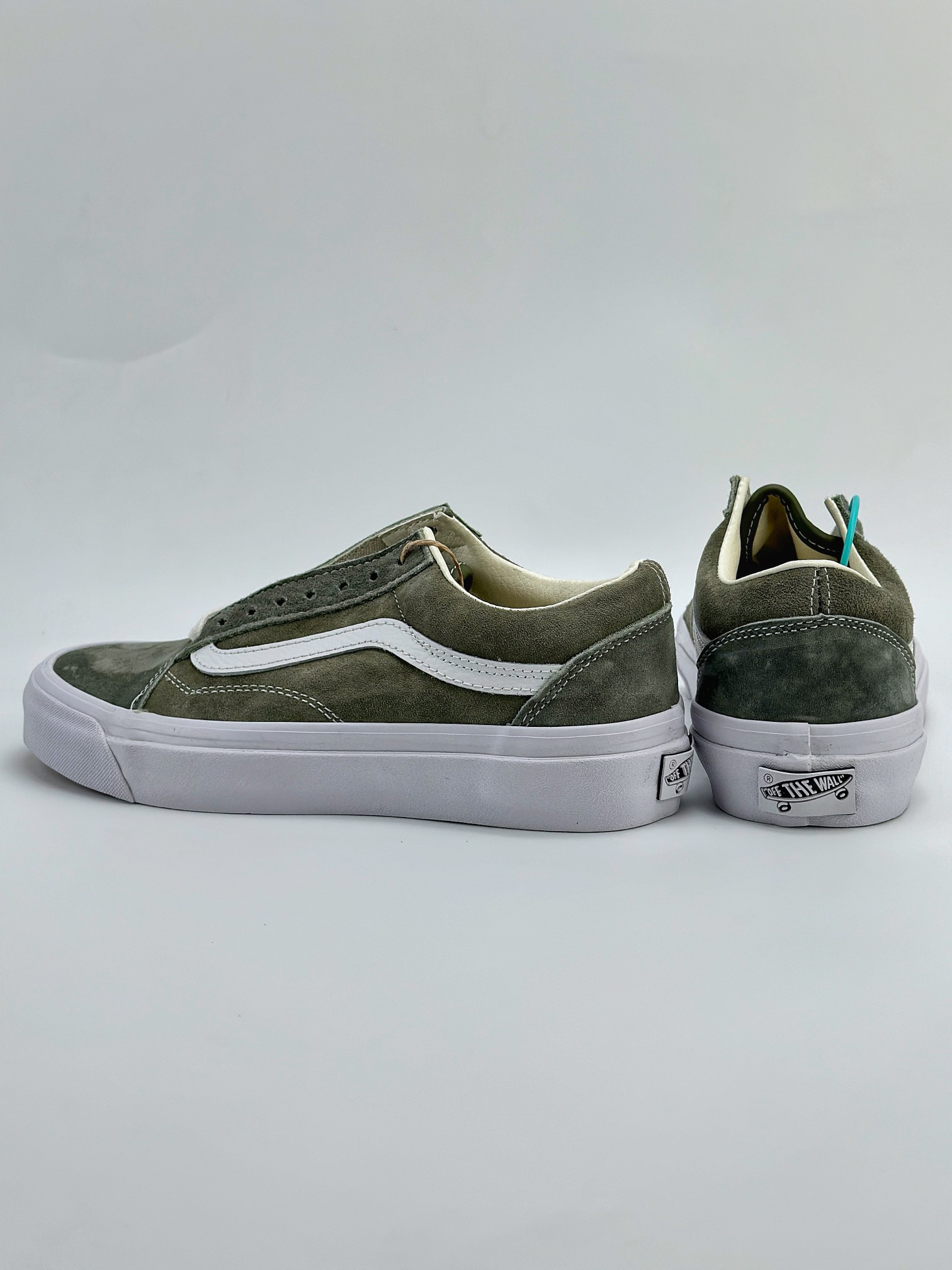 VANS范斯男女军绿色 Old Skool 36帆布鞋/硫化鞋 VN000CQDCHZ