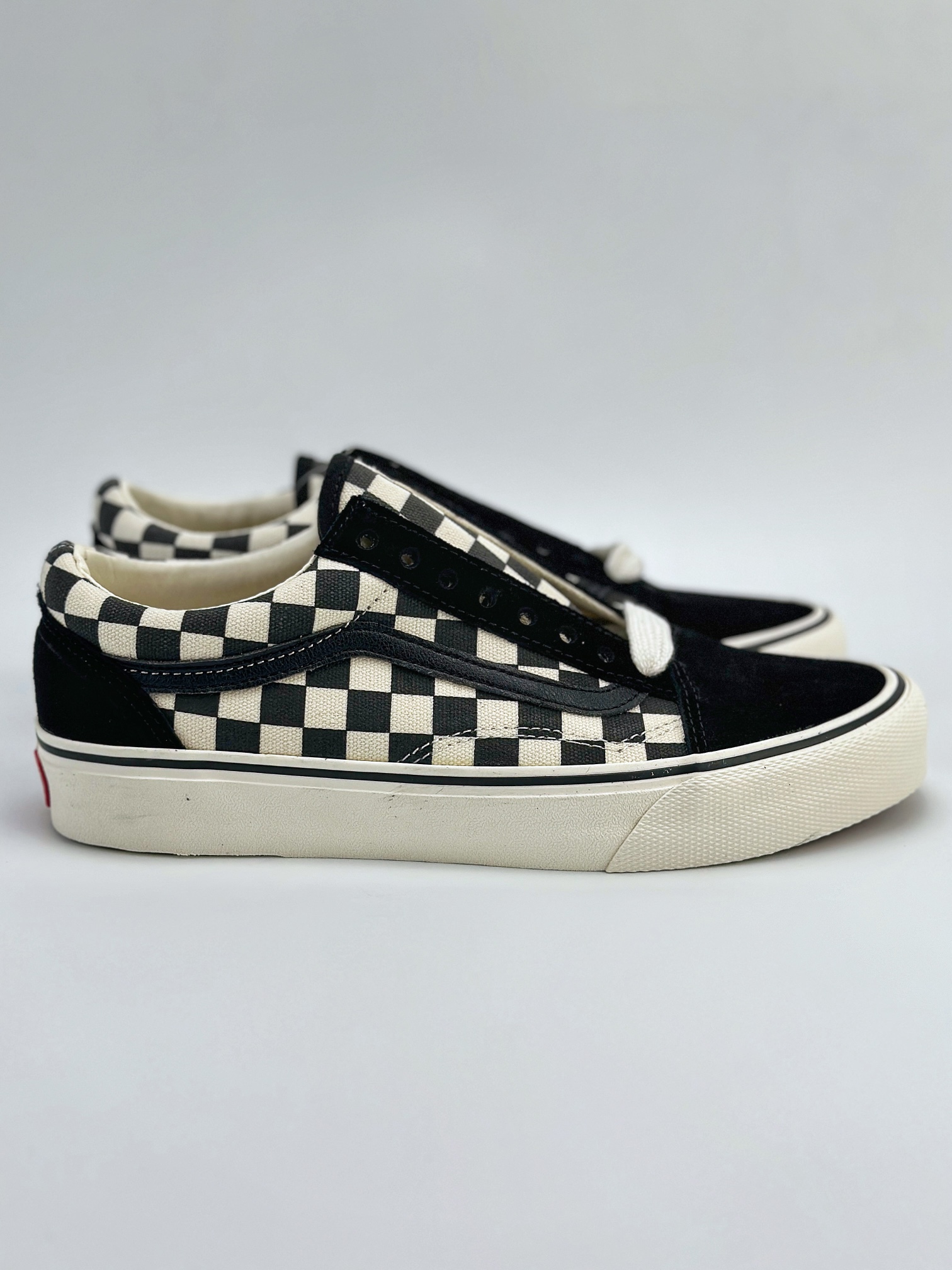 Vans Old Skool 新版安纳海姆棋盘格黑白/蓝绿棋盘格低帮复古帆布鞋滑板鞋