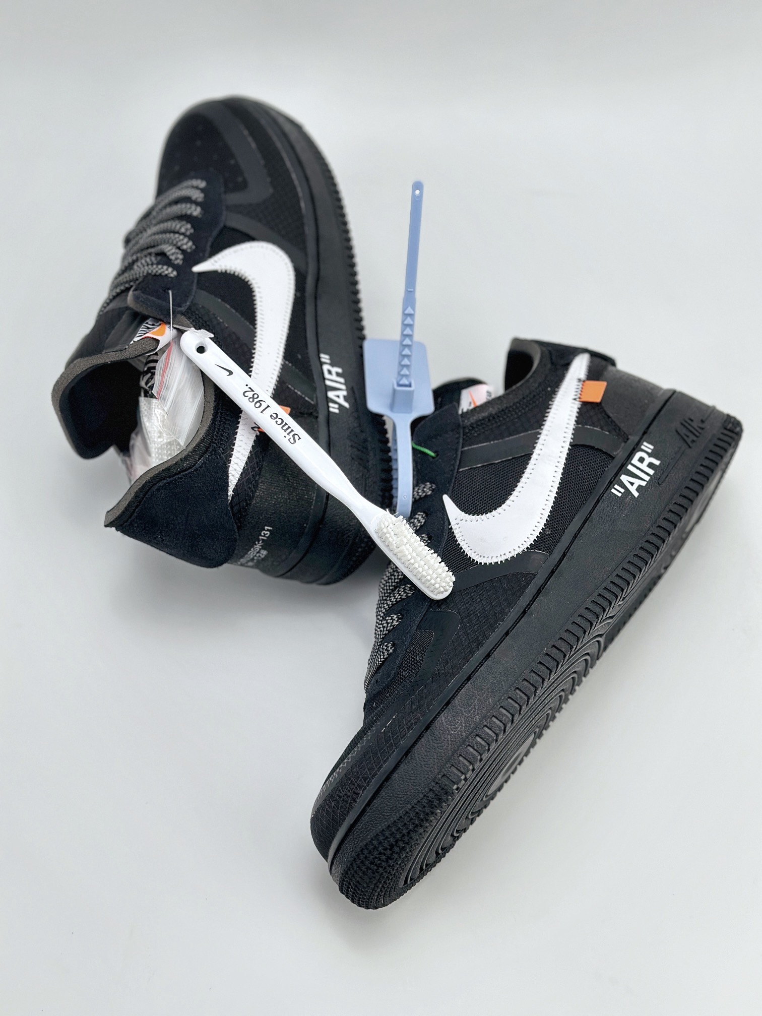 Nike Air Force 1 Low 07 x OFF-WHITE Black White 2.0 黑白拼接 AO4606-001