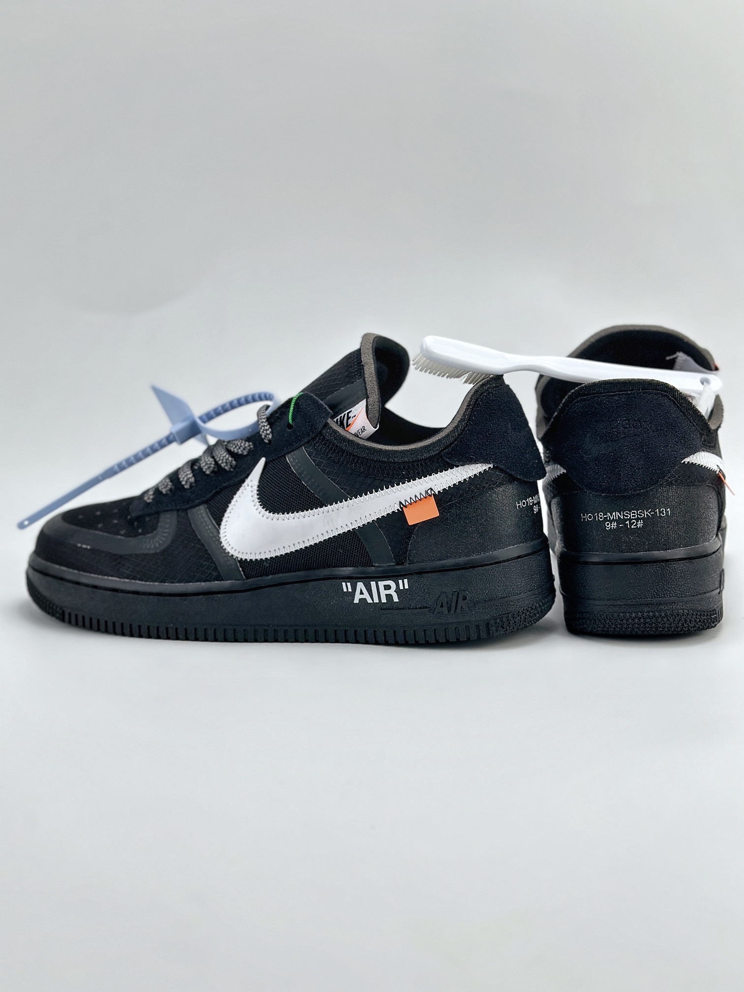 Nike Air Force 1 Low 07 x OFF-WHITE Black White 2.0 黑白拼接 AO4606-001