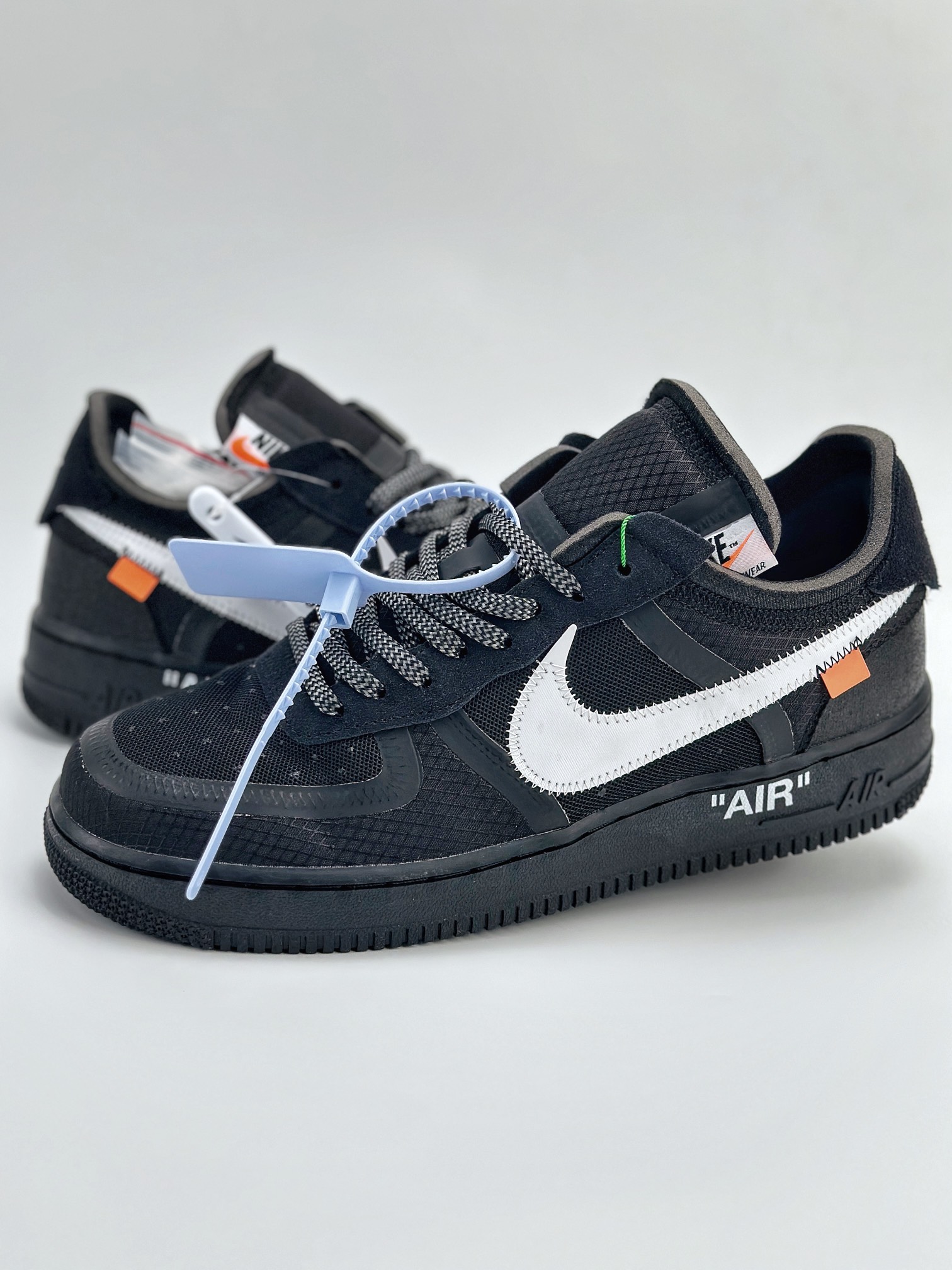 Nike Air Force 1 Low 07 x OFF-WHITE Black White 2.0 黑白拼接 AO4606-001