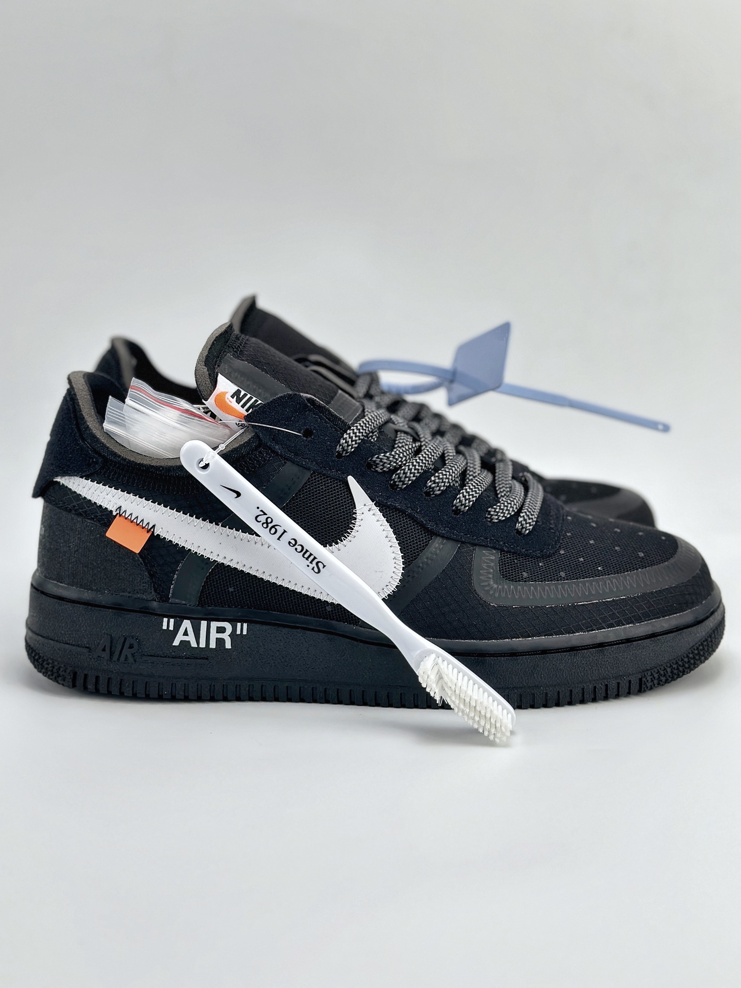 Nike Air Force 1 Low 07 x OFF-WHITE Black White 2.0 黑白拼接 AO4606-001