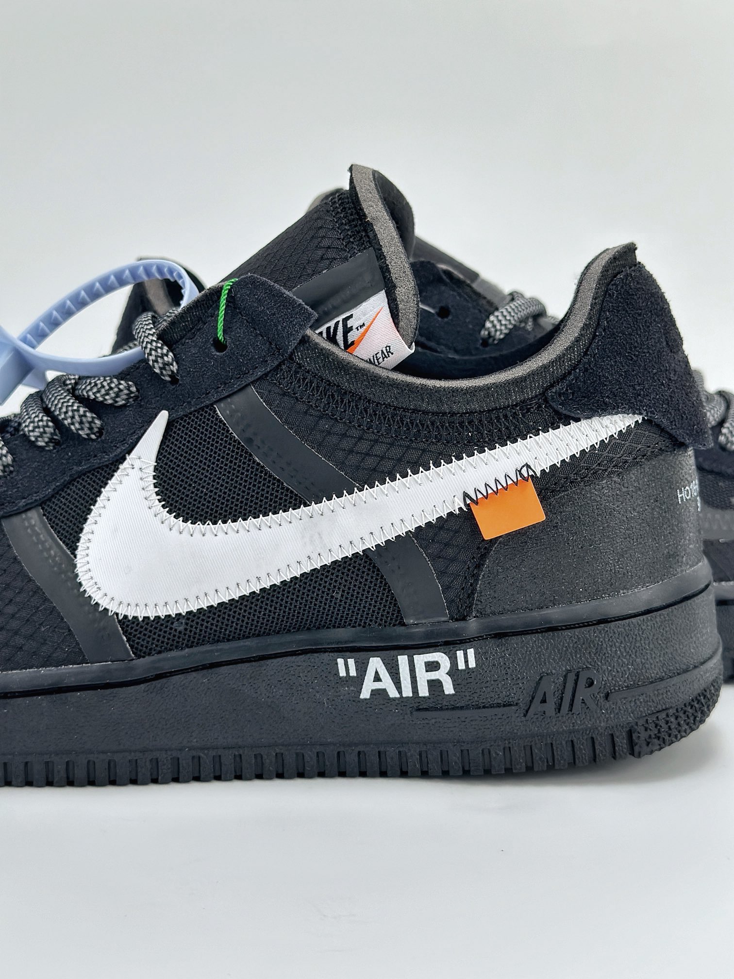 Nike Air Force 1 Low 07 x OFF-WHITE Black White 2.0 黑白拼接 AO4606-001