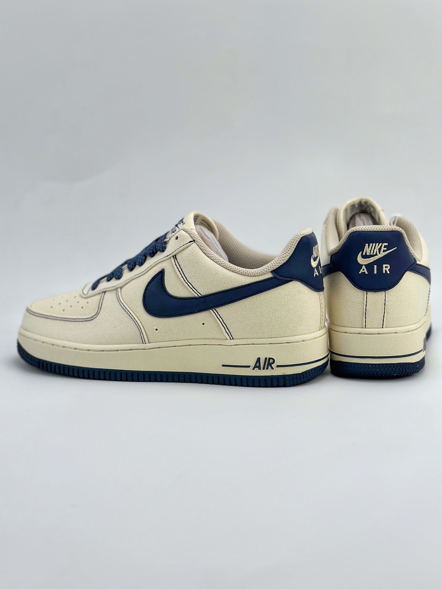 Nike Air Force 1 Low 07 米白深蓝帆布满天星 TQ1456-299