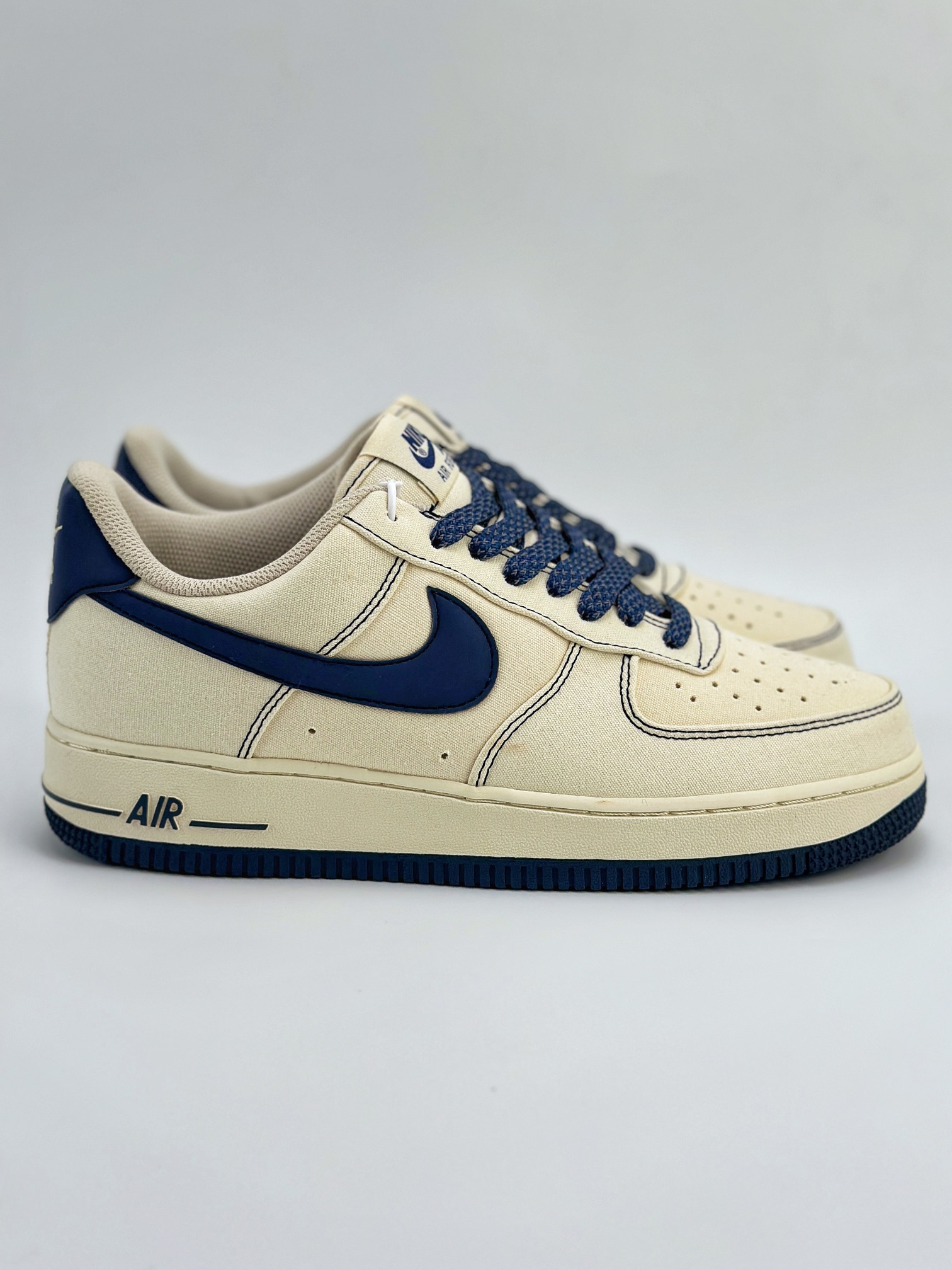 Nike Air Force 1 Low 07 米白深蓝帆布满天星 TQ1456-299