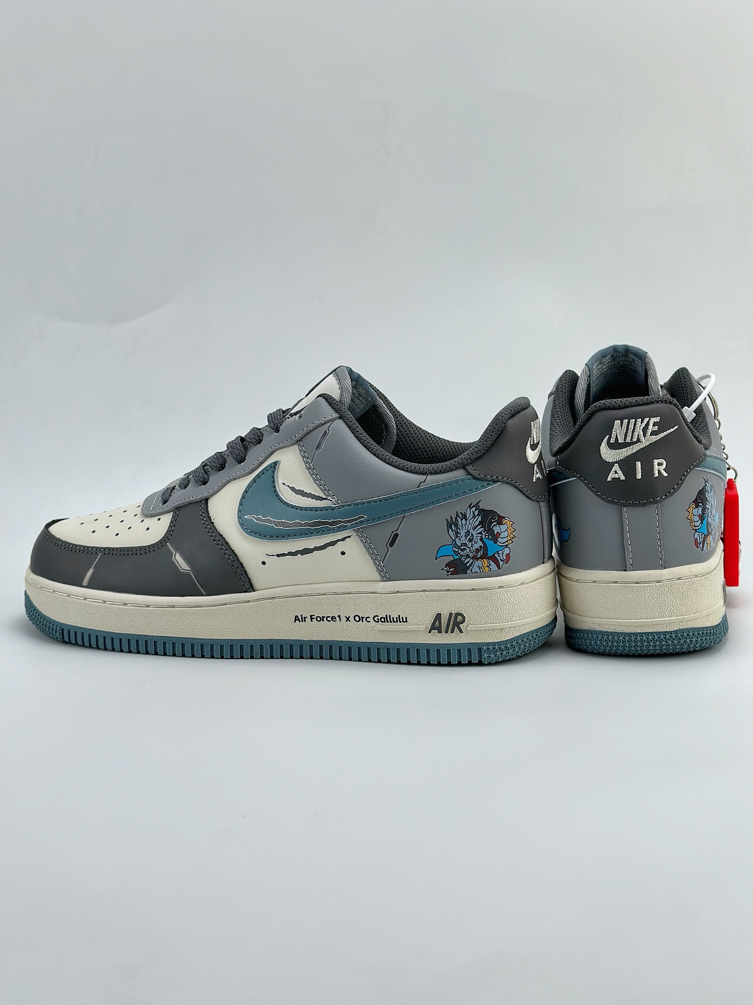 Nike Air Force 1 Low 07 x Orc Gallulu 加鲁鲁兽 白灰蓝 CJ0304-310