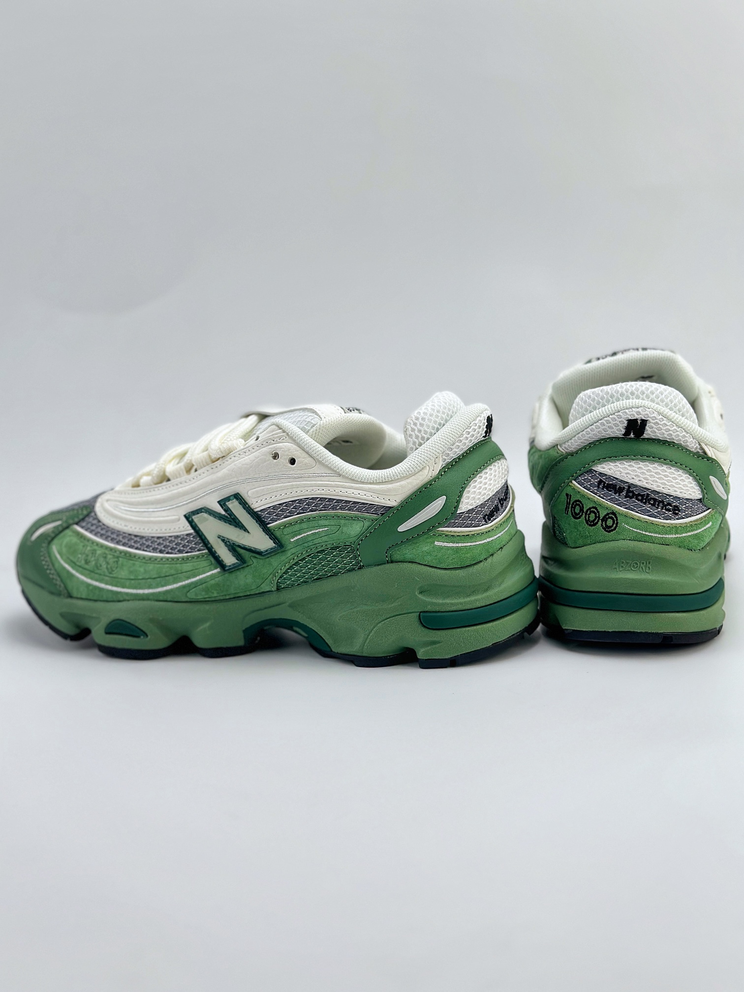 New Balance M1000 白绿 M1000系列复古休闲运动慢跑鞋 M1000MA