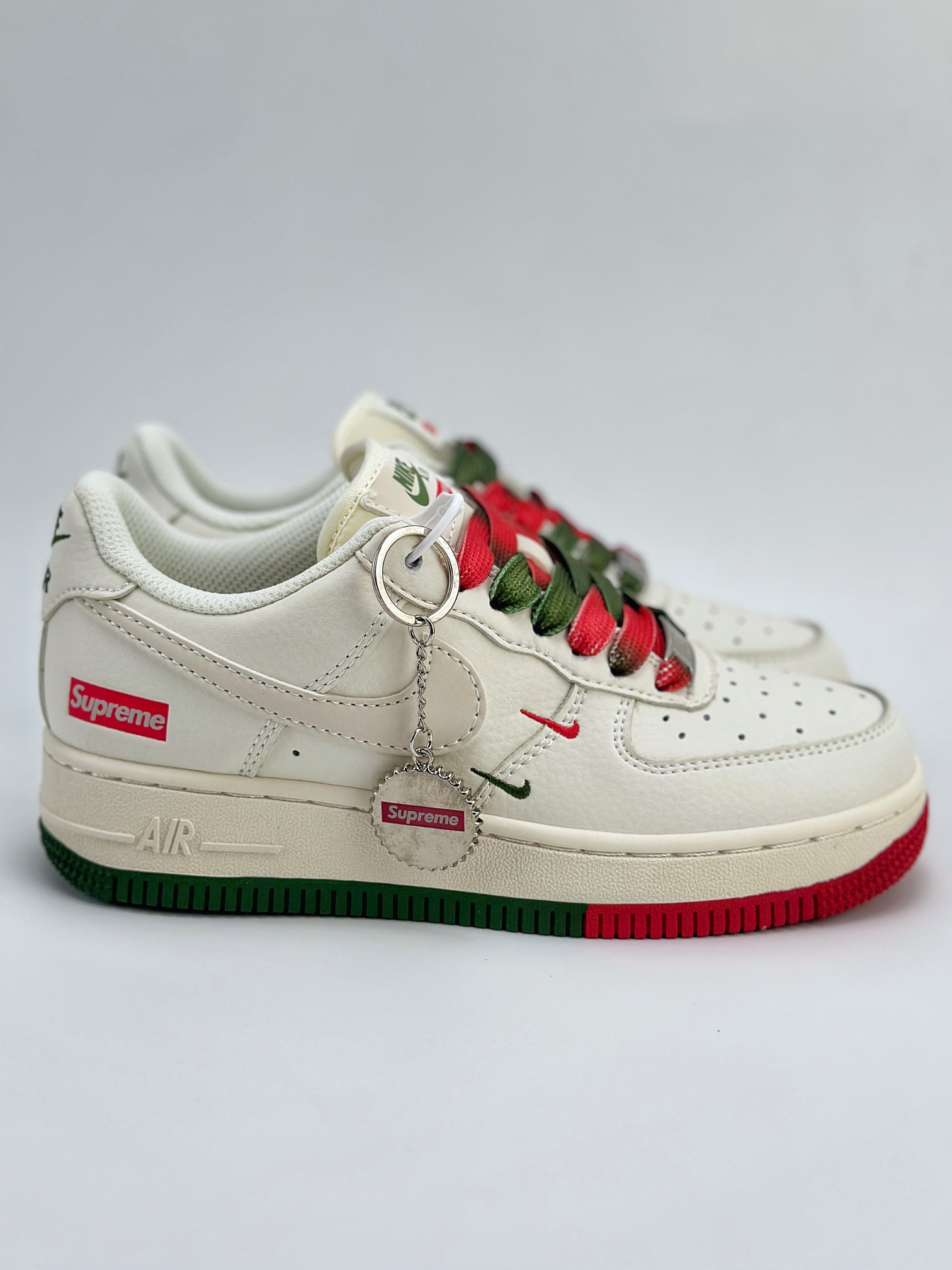 Nike Air Force 1 Low 07 x Supreme 米白红绿 XZ6188-009