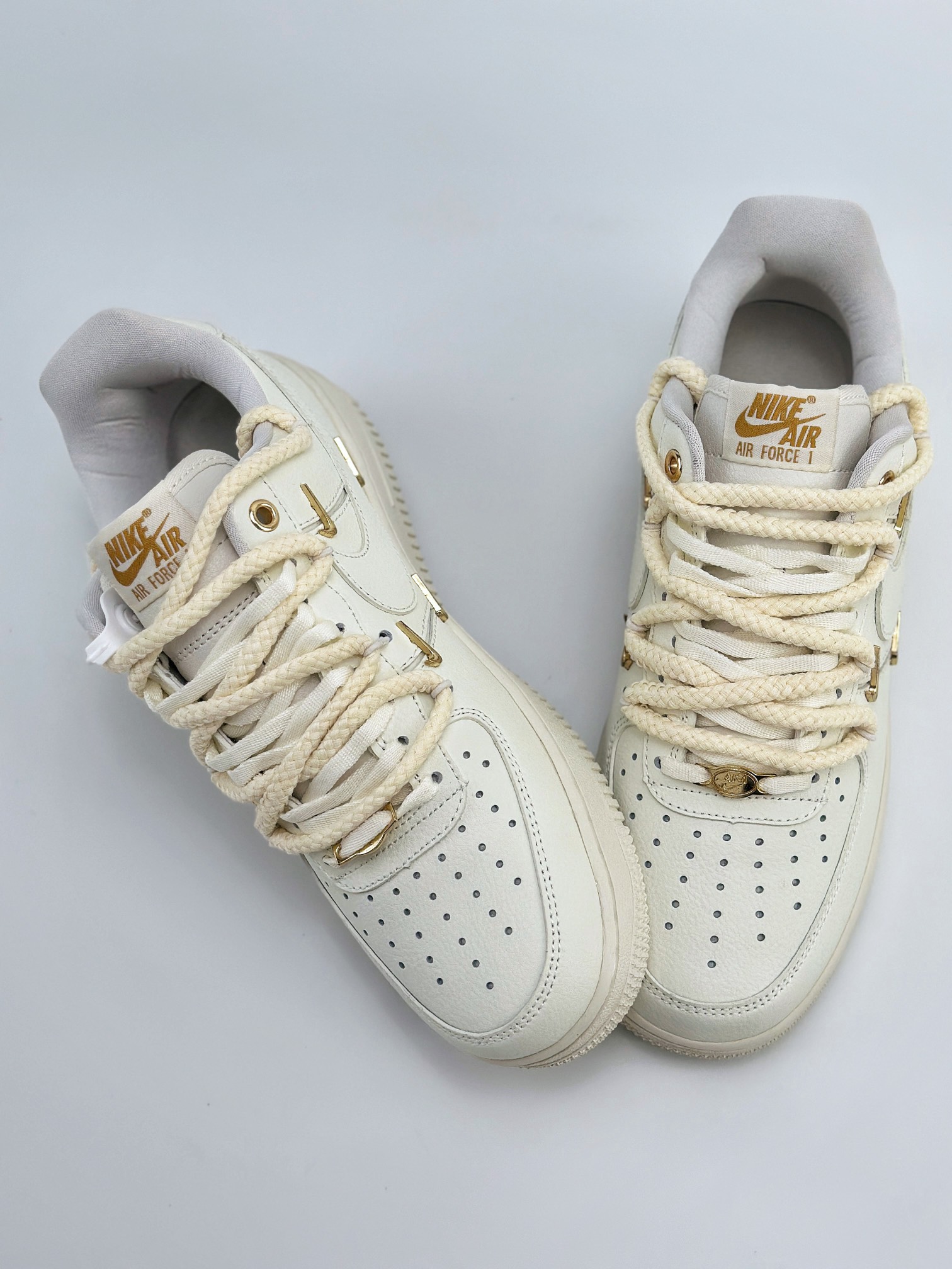 Air Force 1 Low 07 Mini Gold 白金四铁钩绑带 FX3654-111